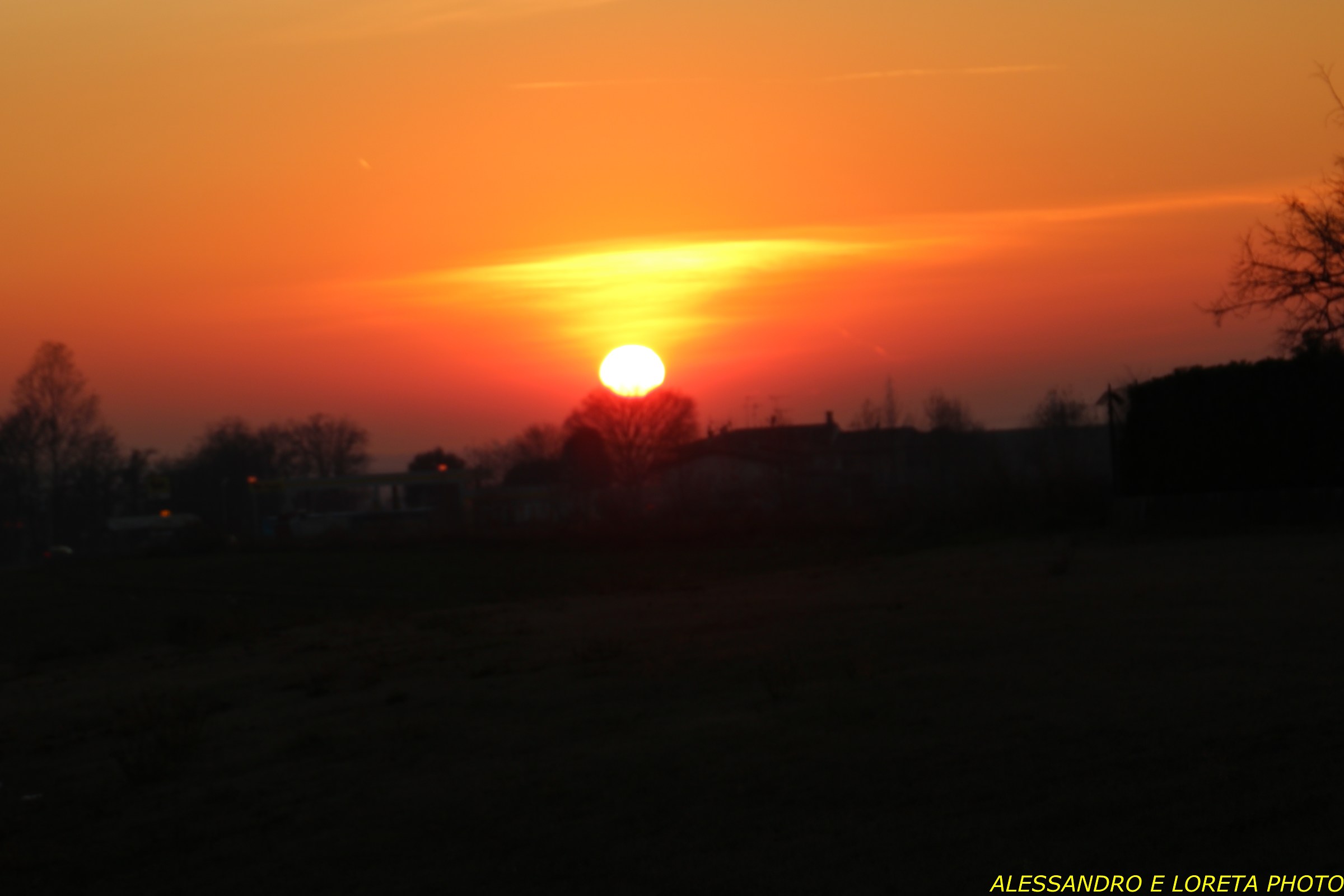 The campaign of Lonato with the Sun that falls