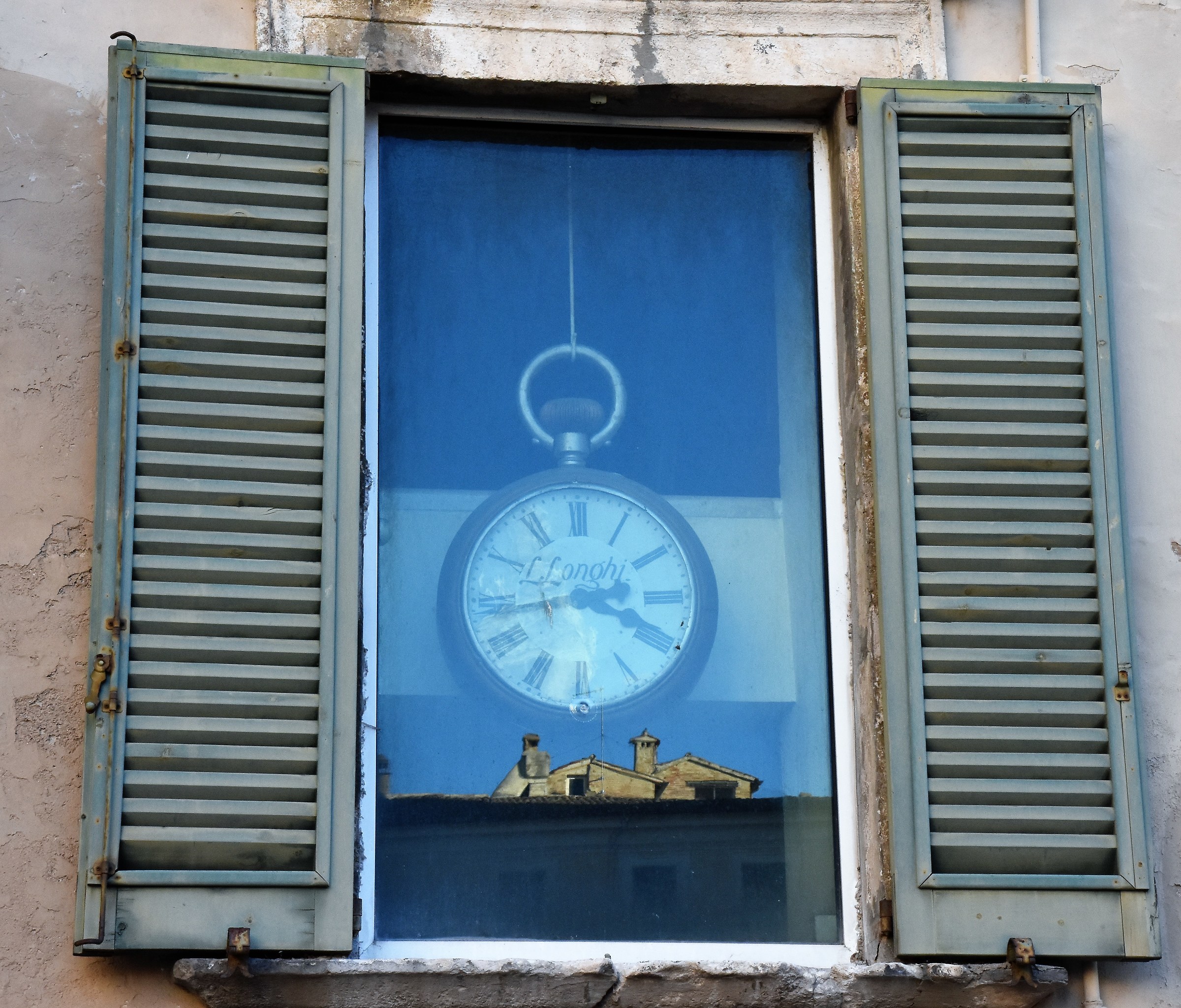 Looking at the window I wonder where they are? What time is ...