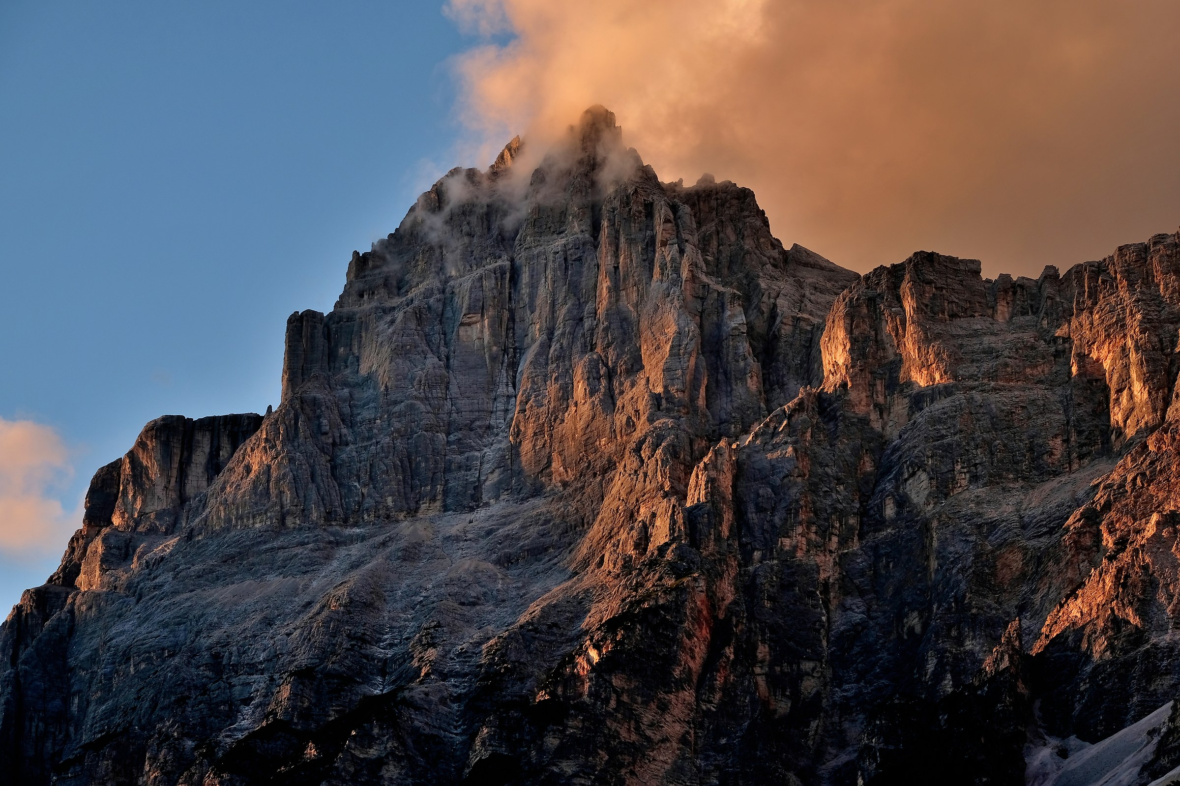 Sunset on the Sorapis