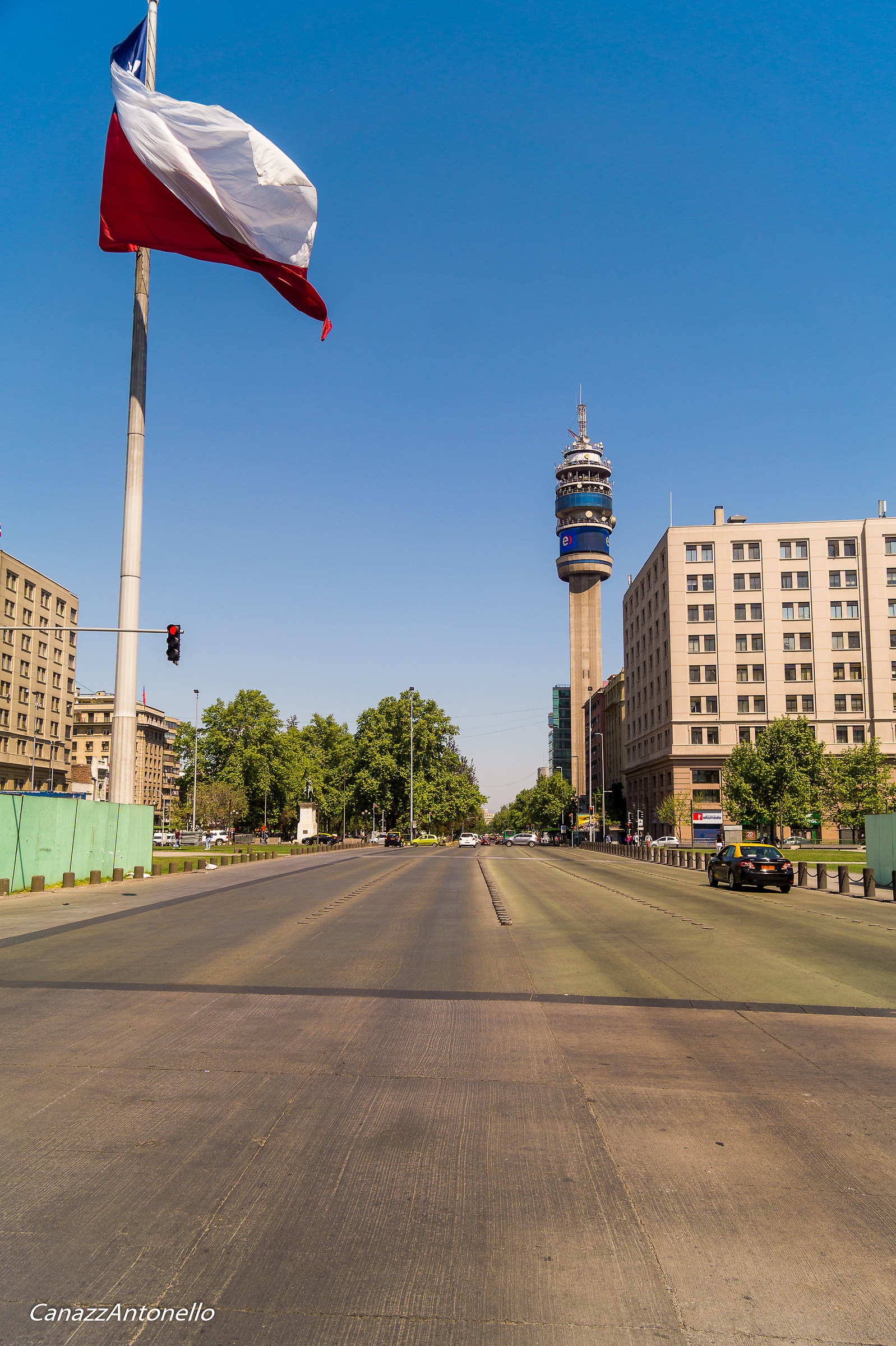Bandera en Avenida