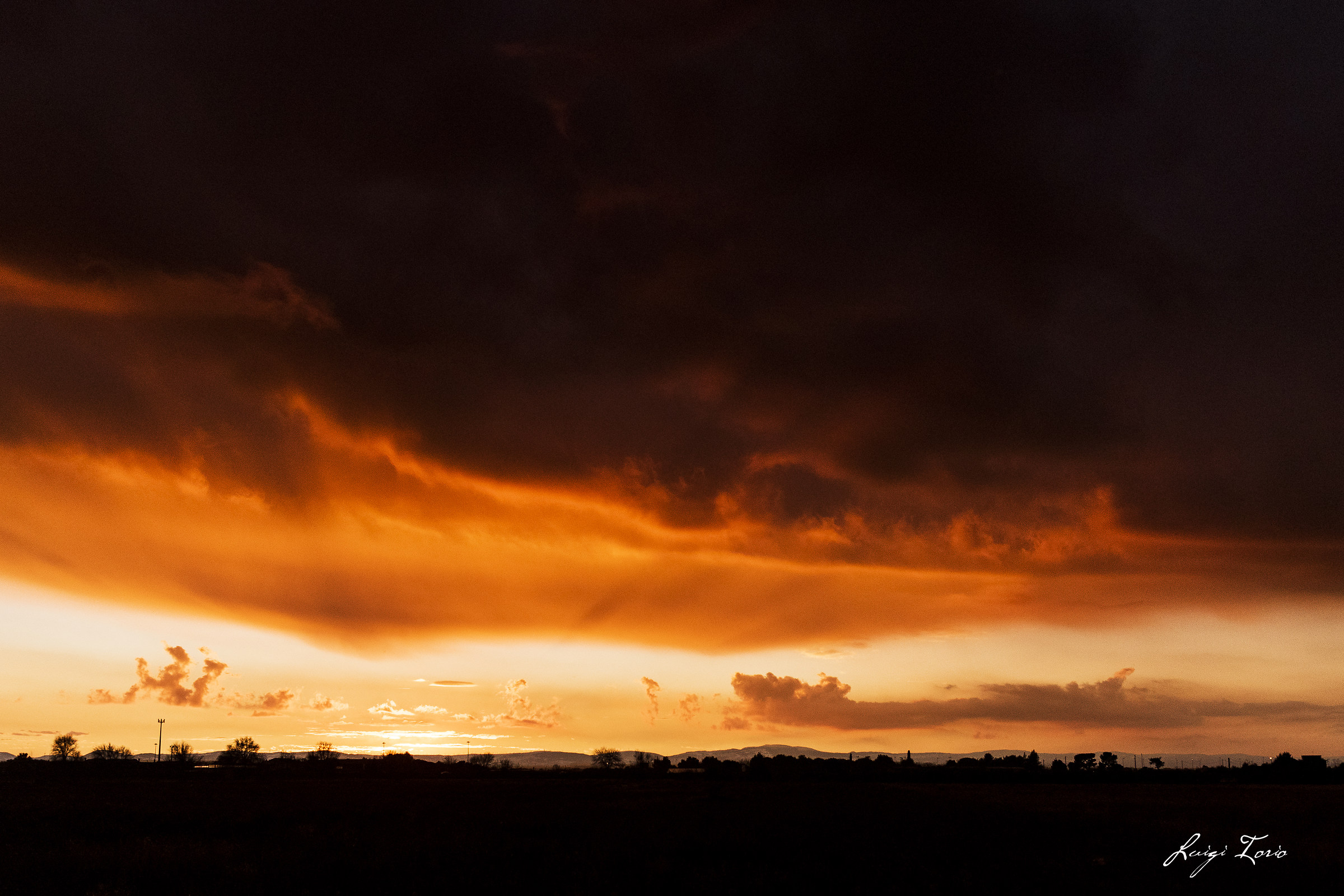 il tramonto che incendia l'anima