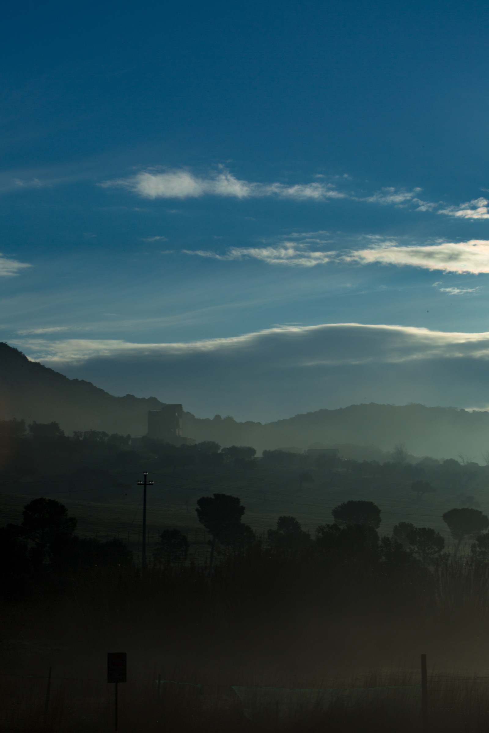 The quarry in the fog