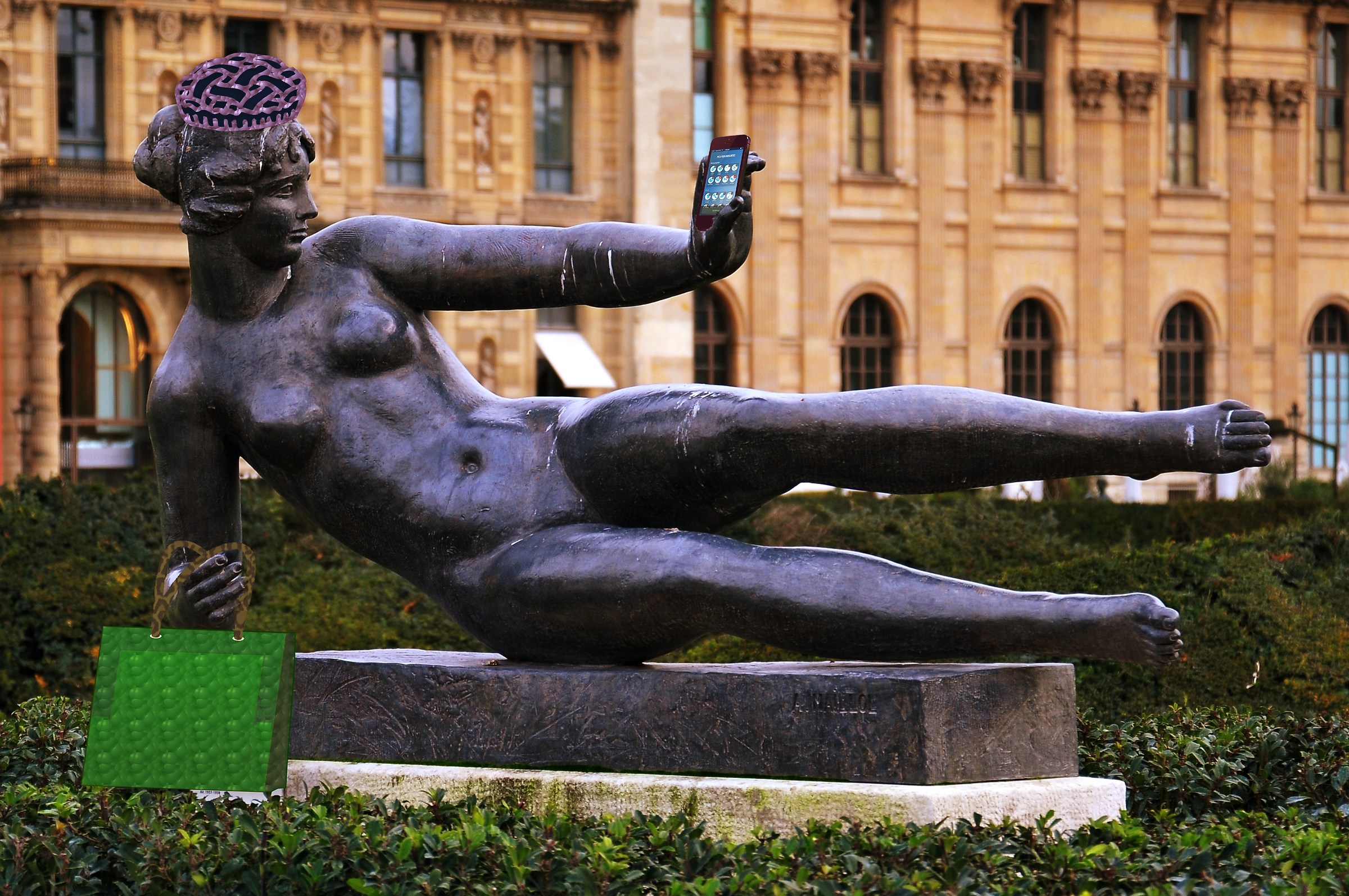 Selfie at the Louvre