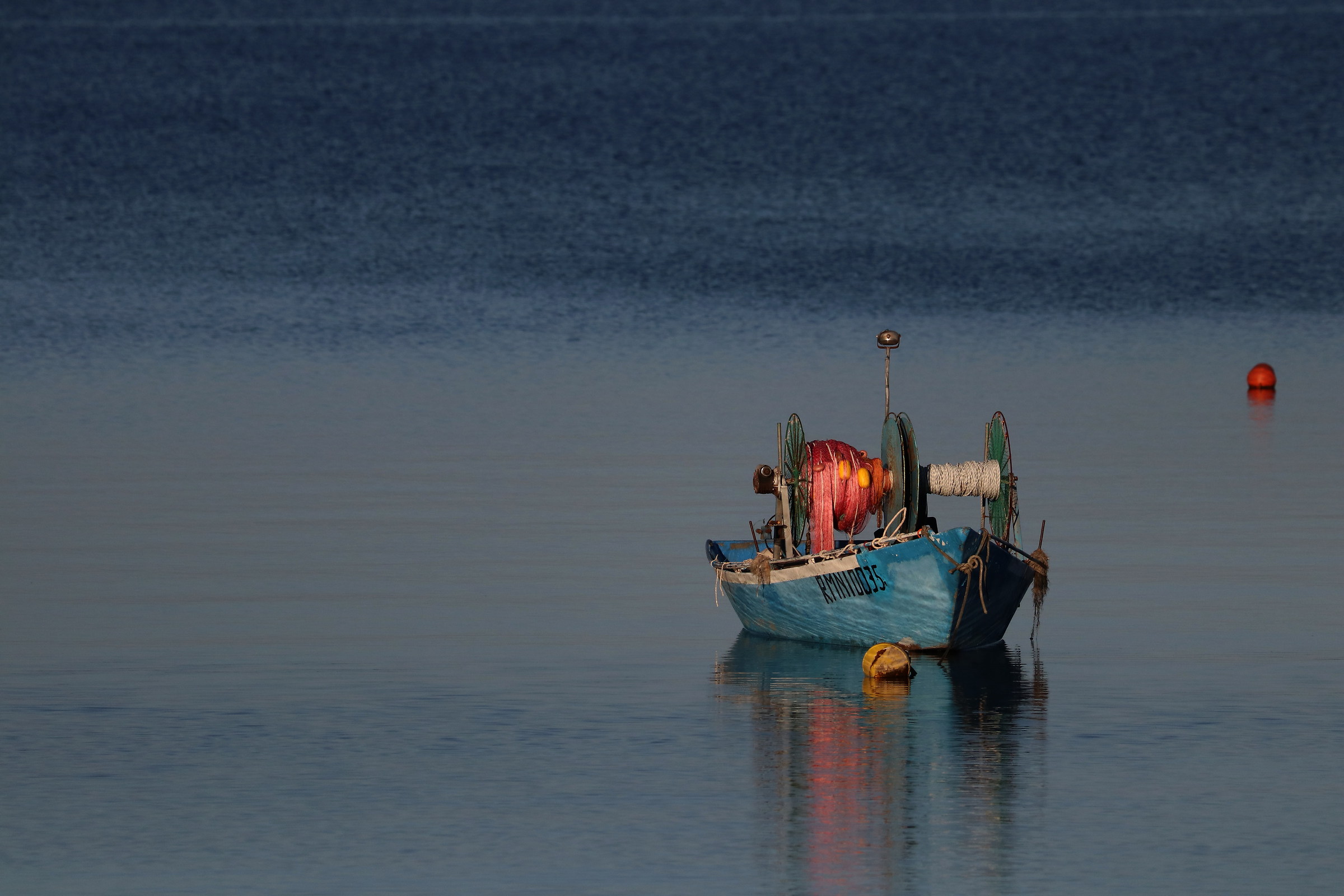 The calm on the lake