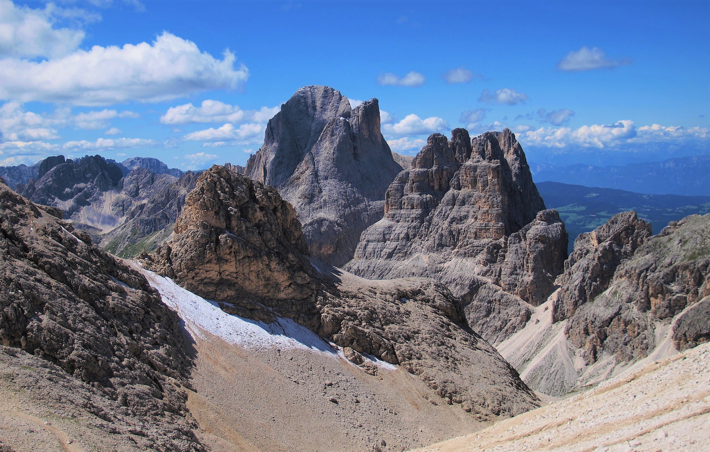 Il Catinaccio (Rosengarten) dal passo d' Antermoia
