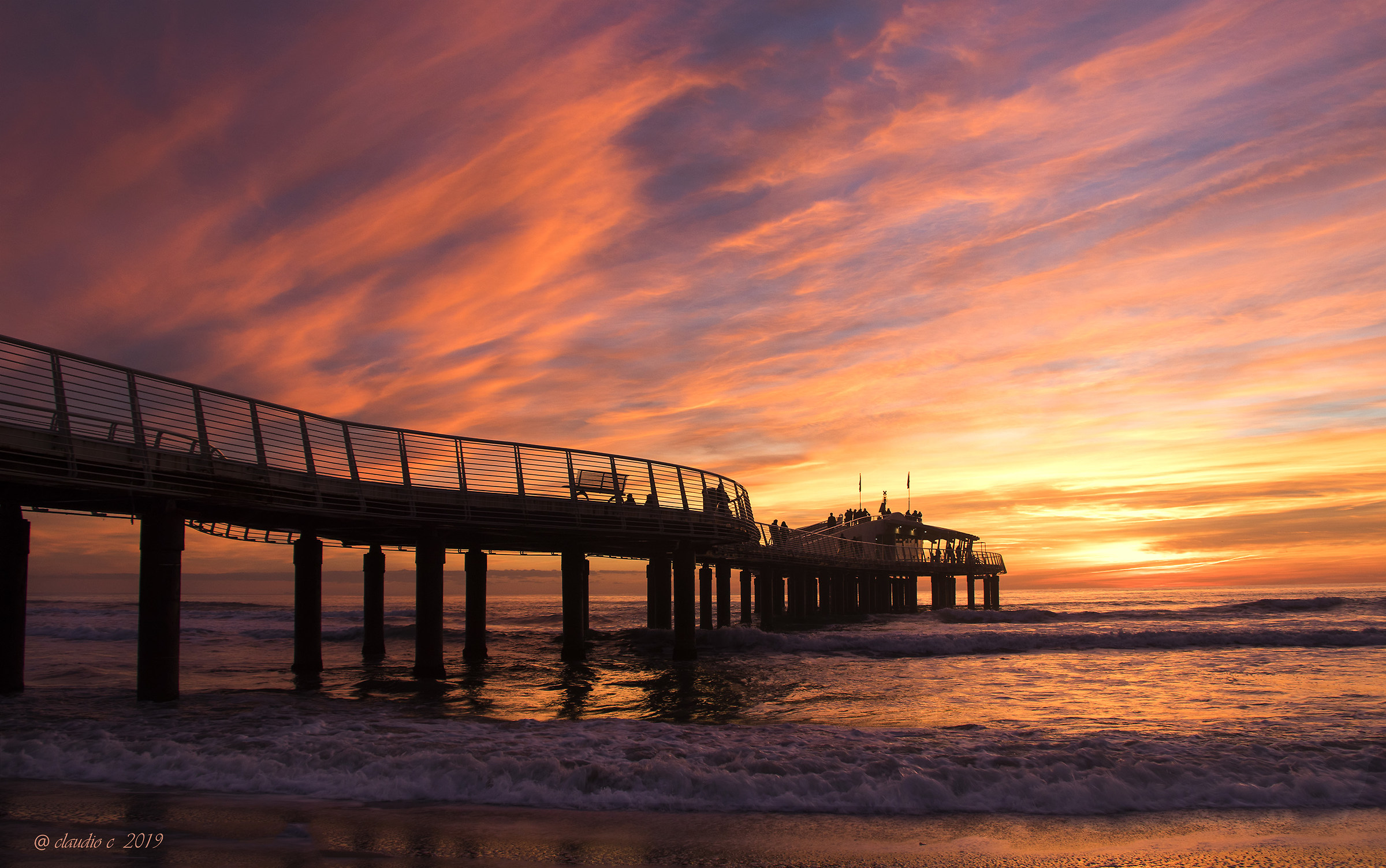 Wings of Fire on the pier