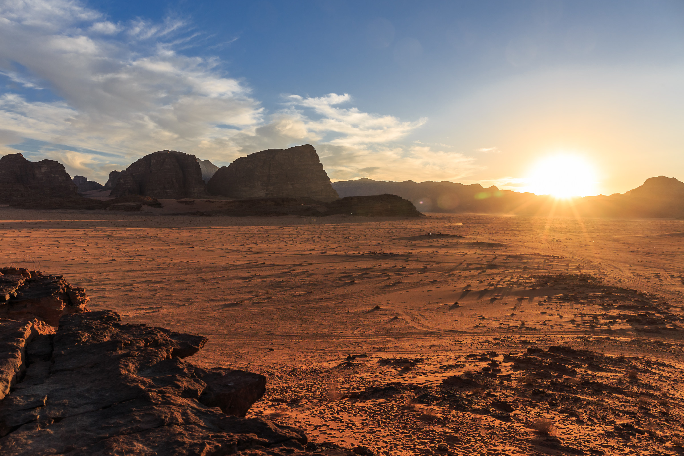 Wadi Rum - winter sunset