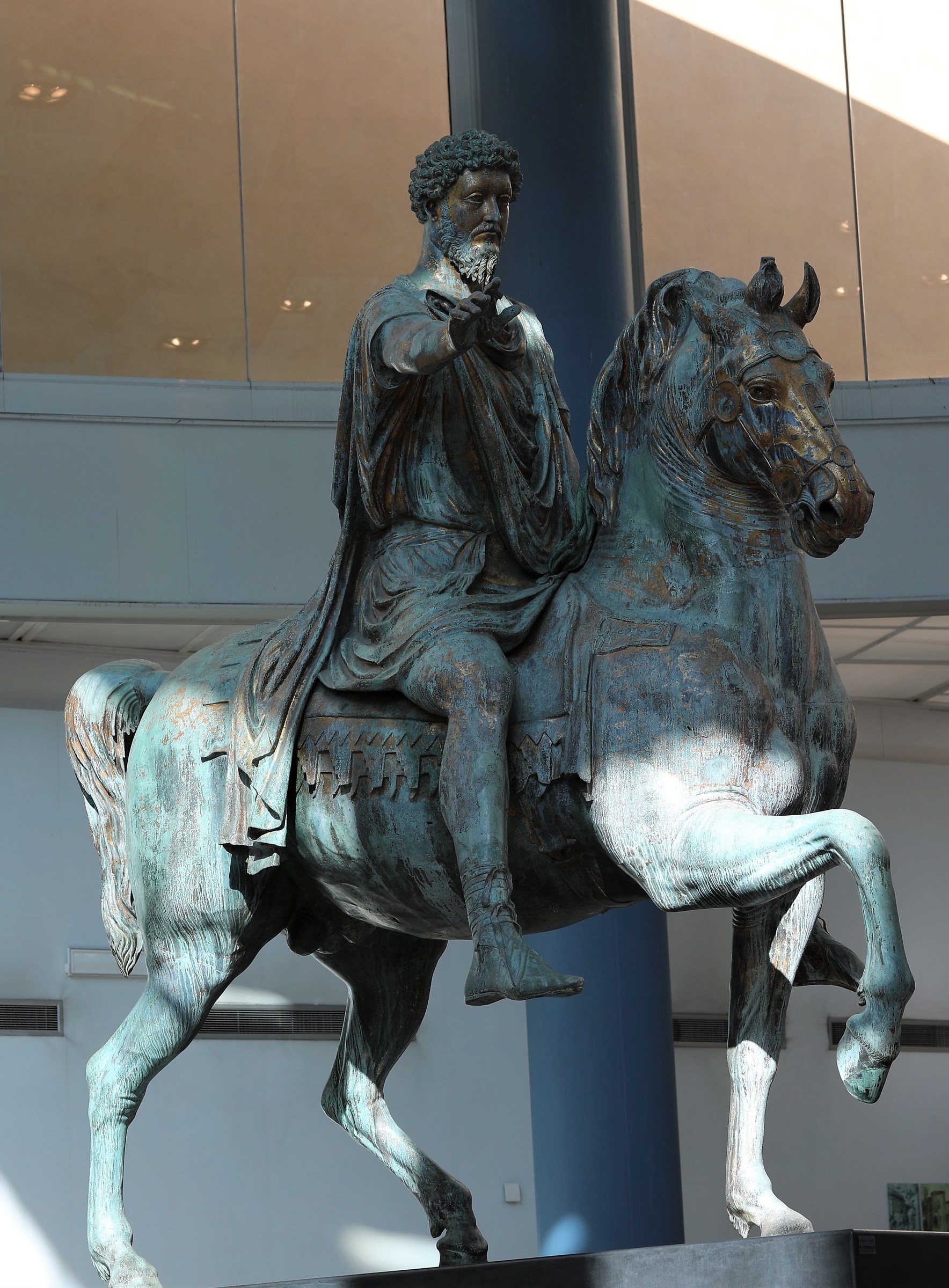 Rome Museum Capitolino Monument to the Imper Marcus Aurelius