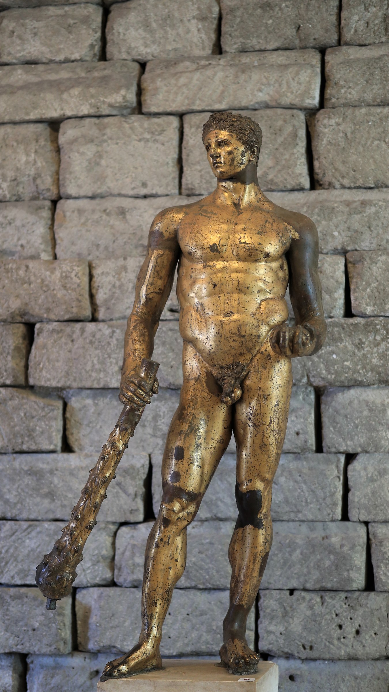 Rome Museum Capitoline gilded bronze statue of Hercules