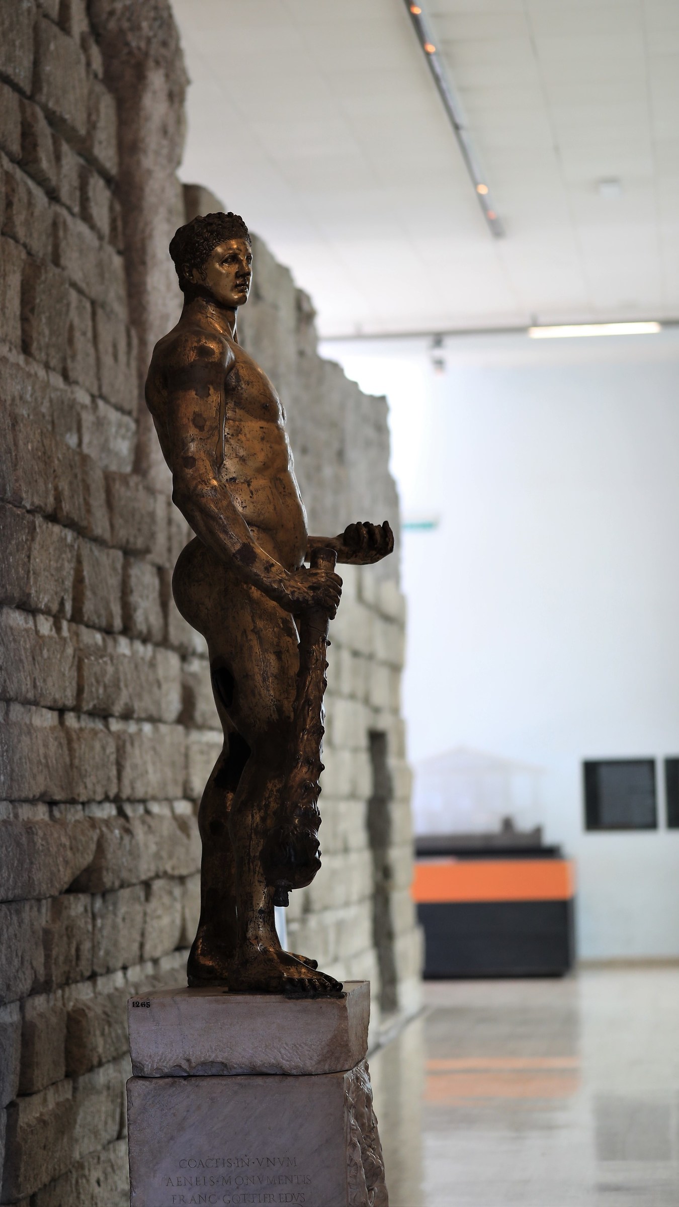 Rome Museum Capitoline gilded bronze statue of Hercules
