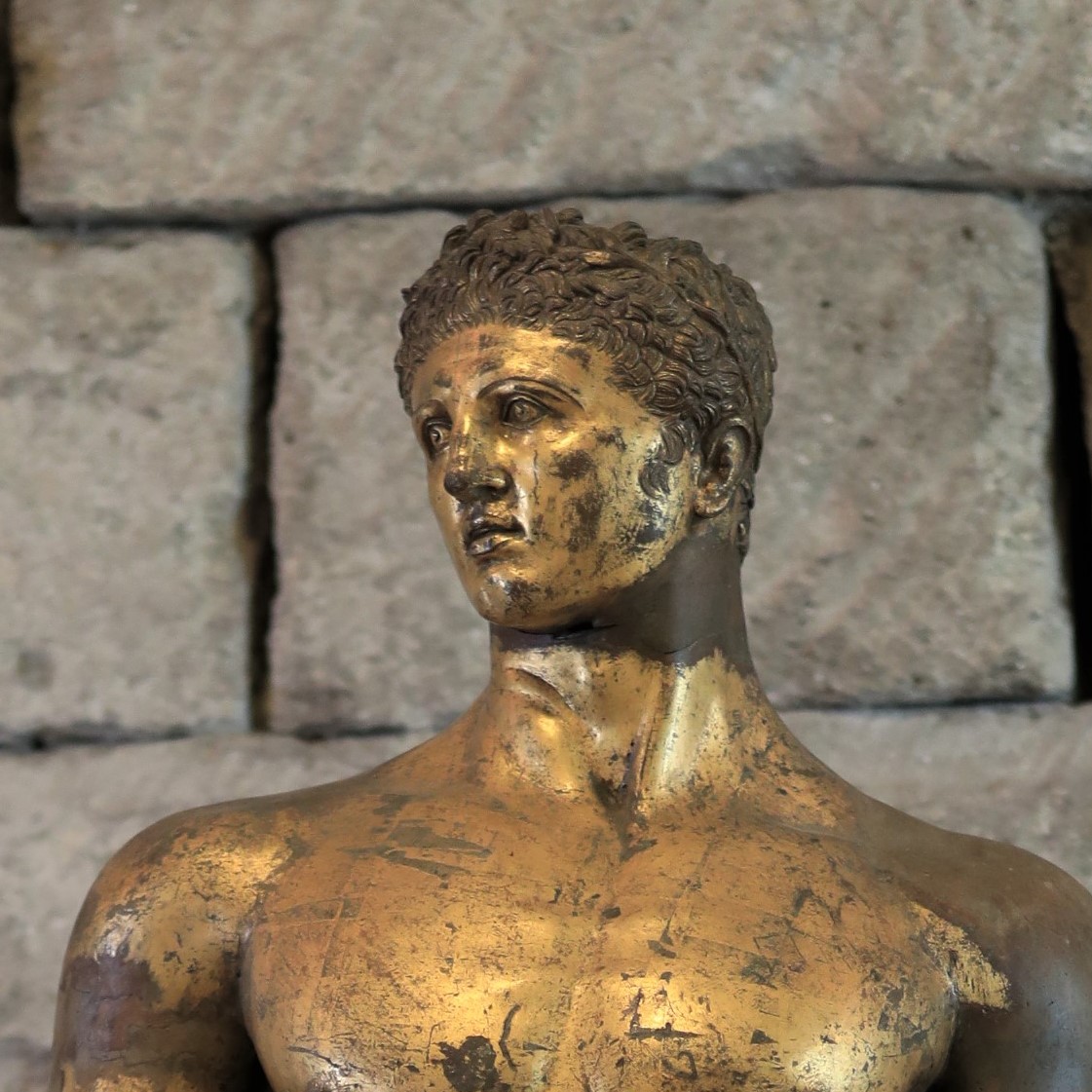 Rome Museum Capitoline gilded bronze statue of Hercules