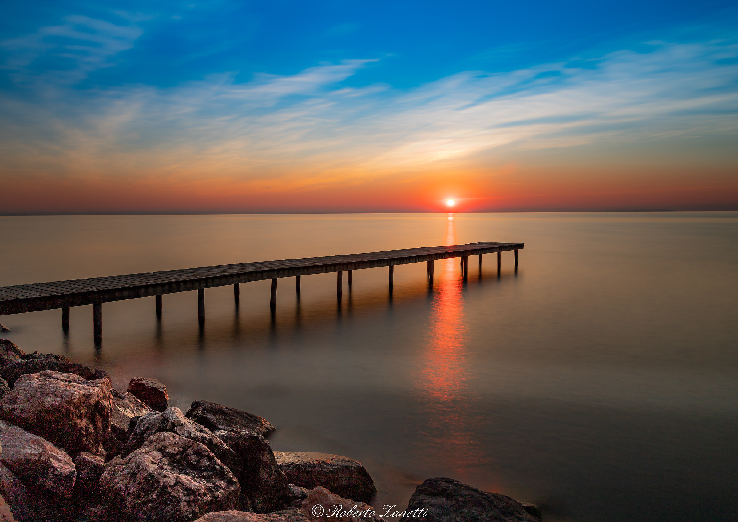 Sunsets over the lake