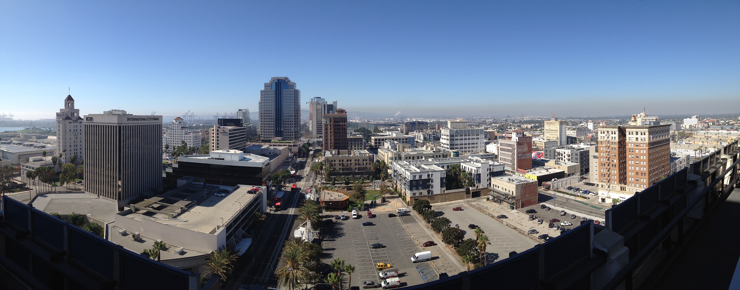Long Beach panorama from the Edison Building roof