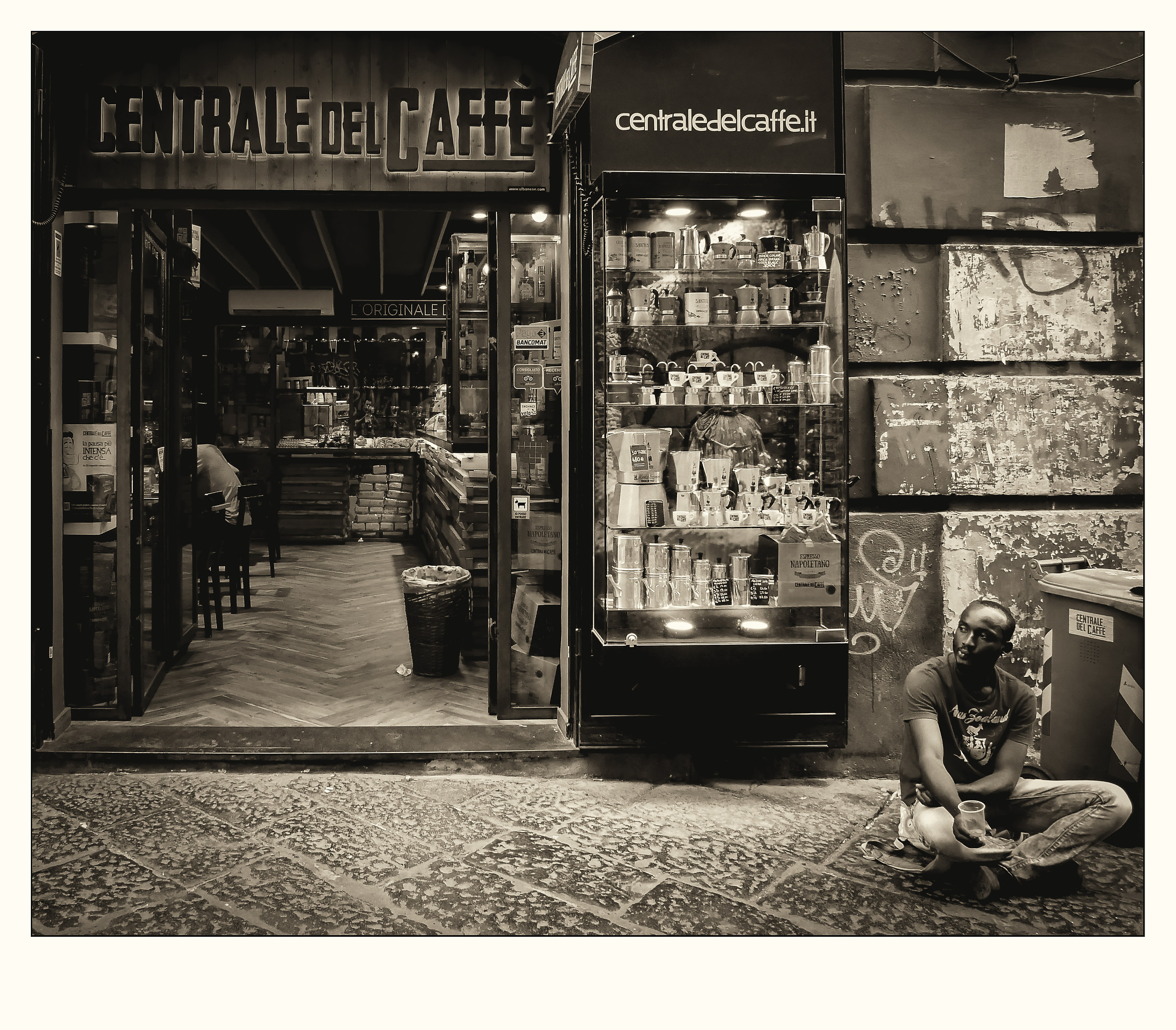 -a black and bitter coffee...