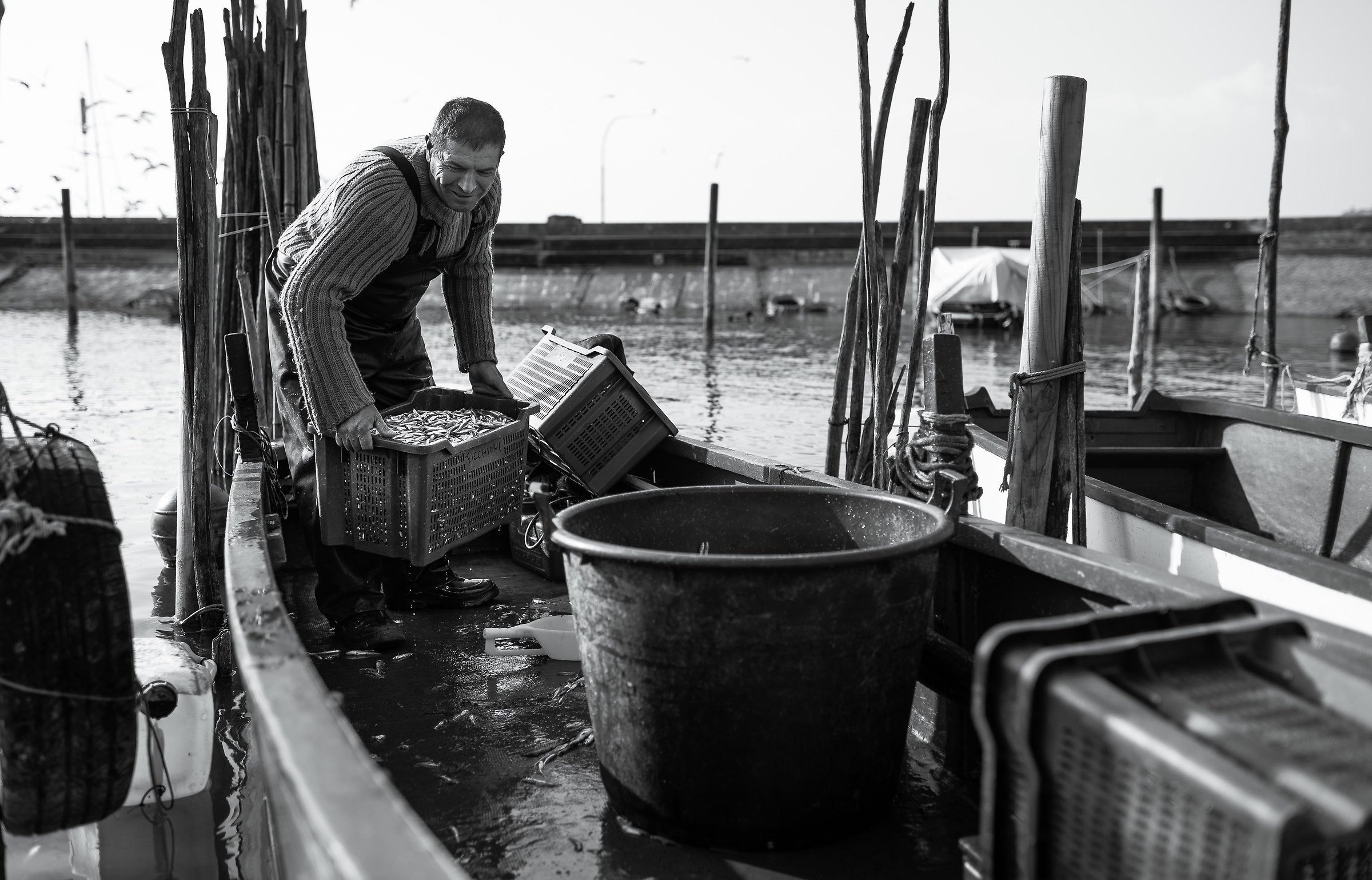 At the end of the fishing