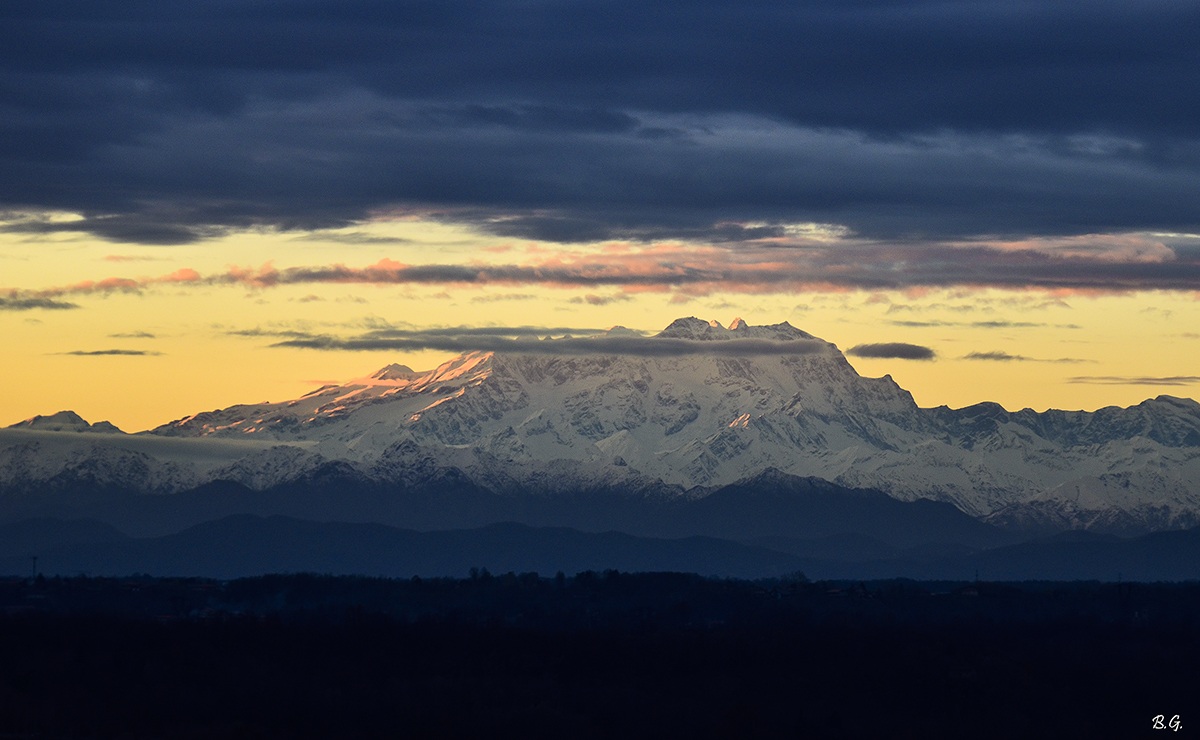 Sunset behind the Pink
