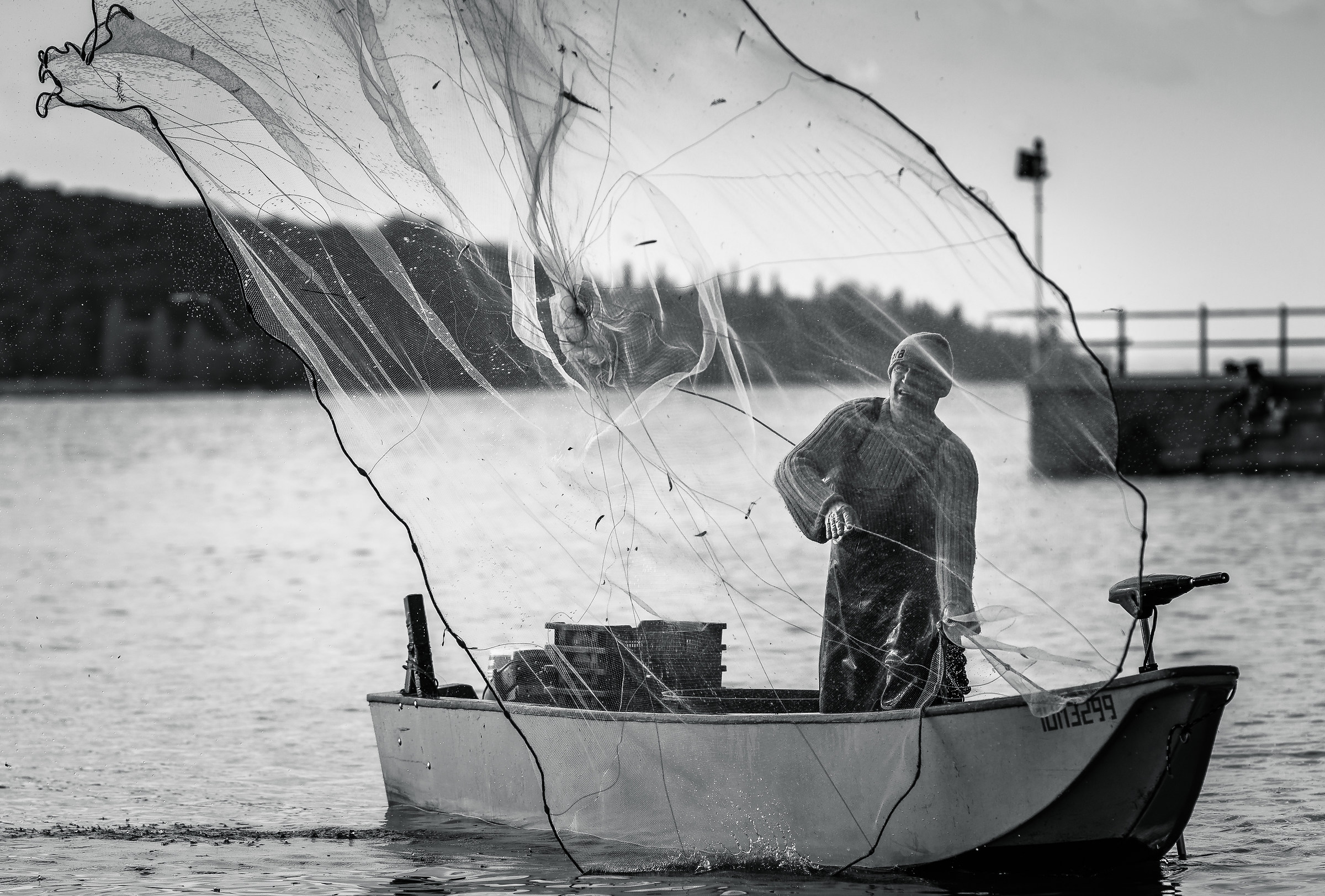 The man behind the net