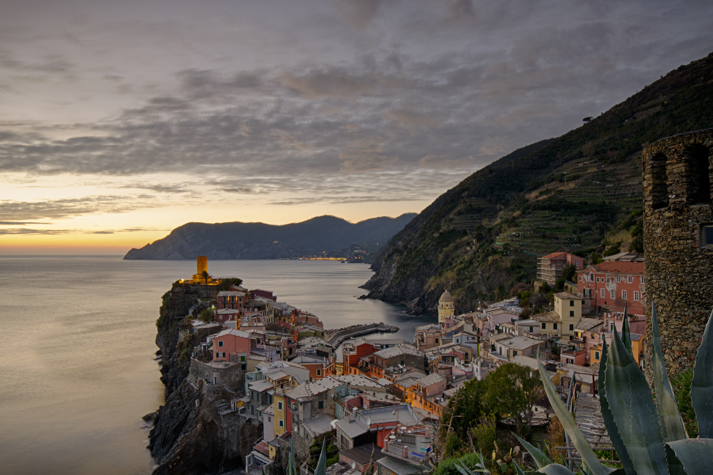 Vernazza at sunset