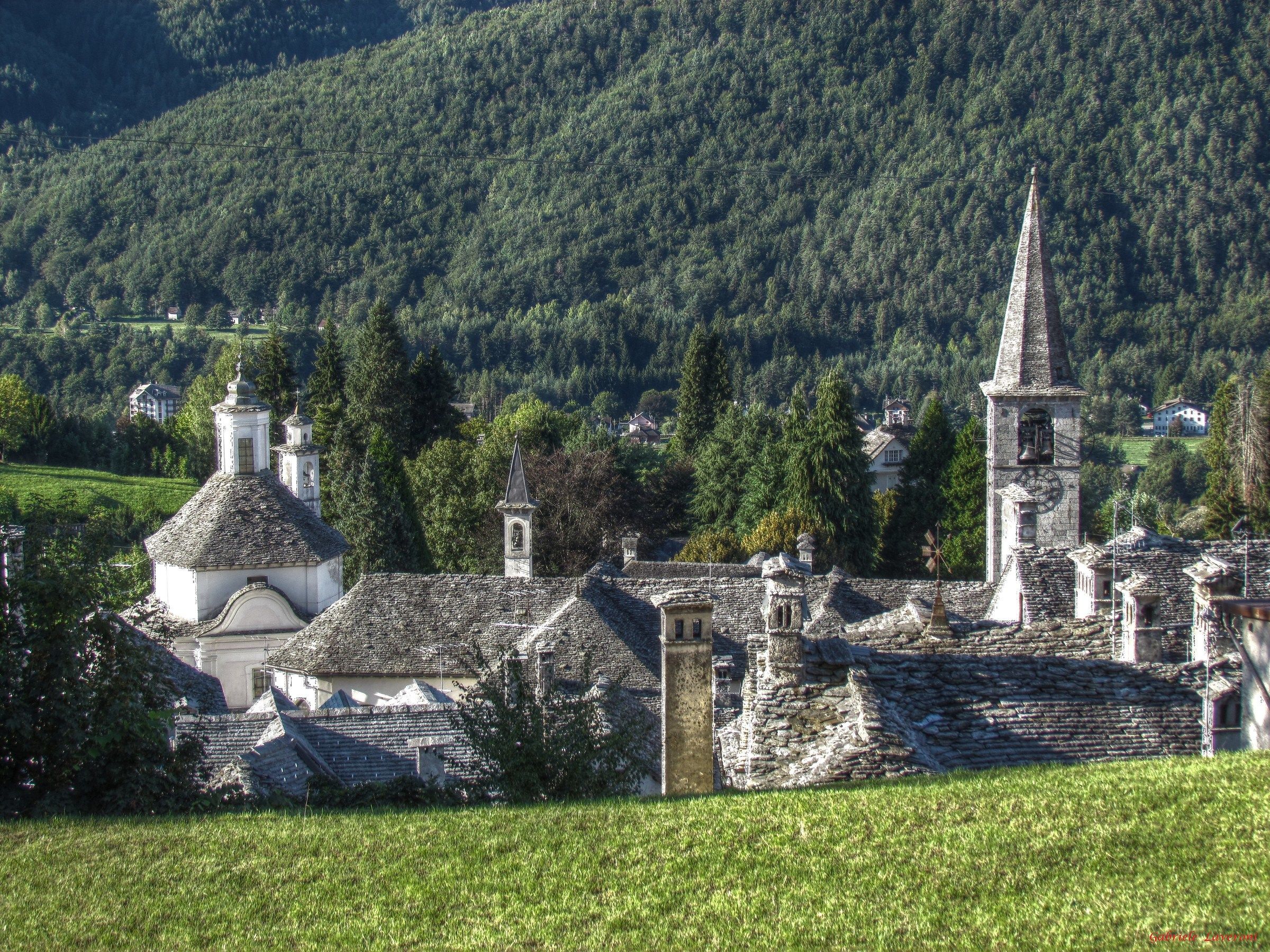 View of the old town of Craveggia-Val Vigezzo