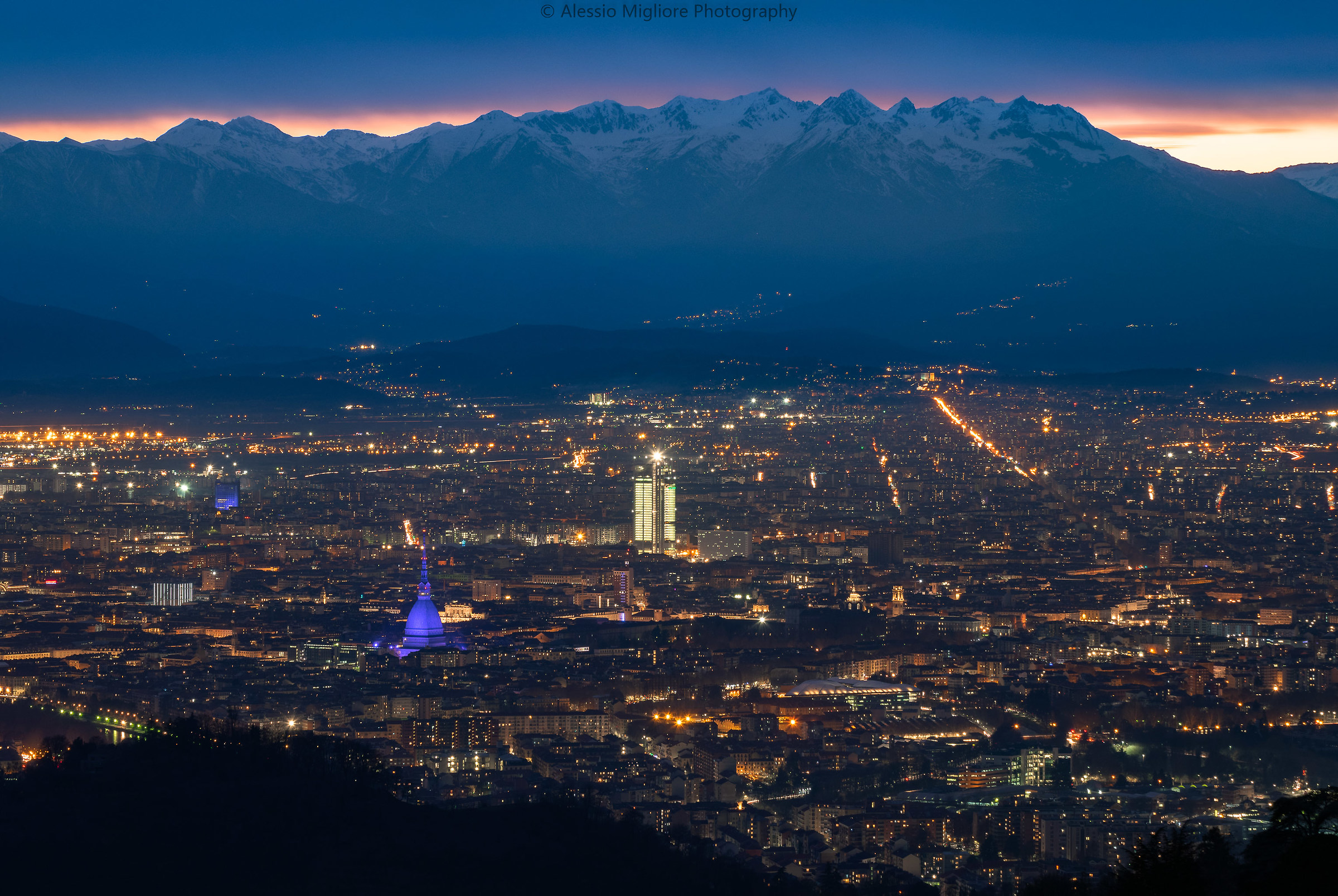 Torino blue hour