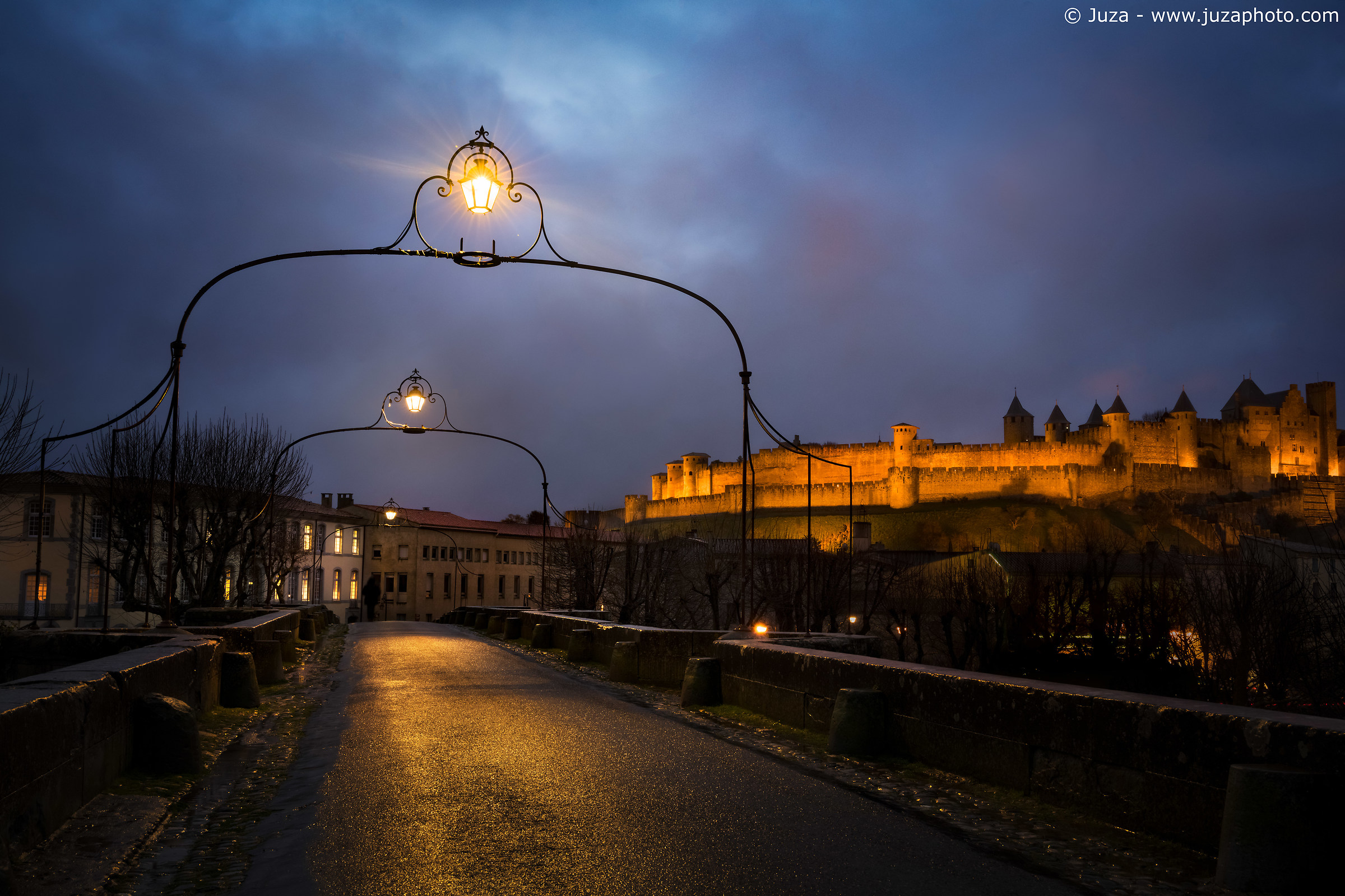 Carcassonne and the old bridge, France