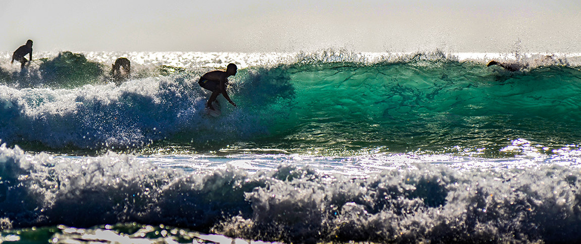Surfing in the Algarve