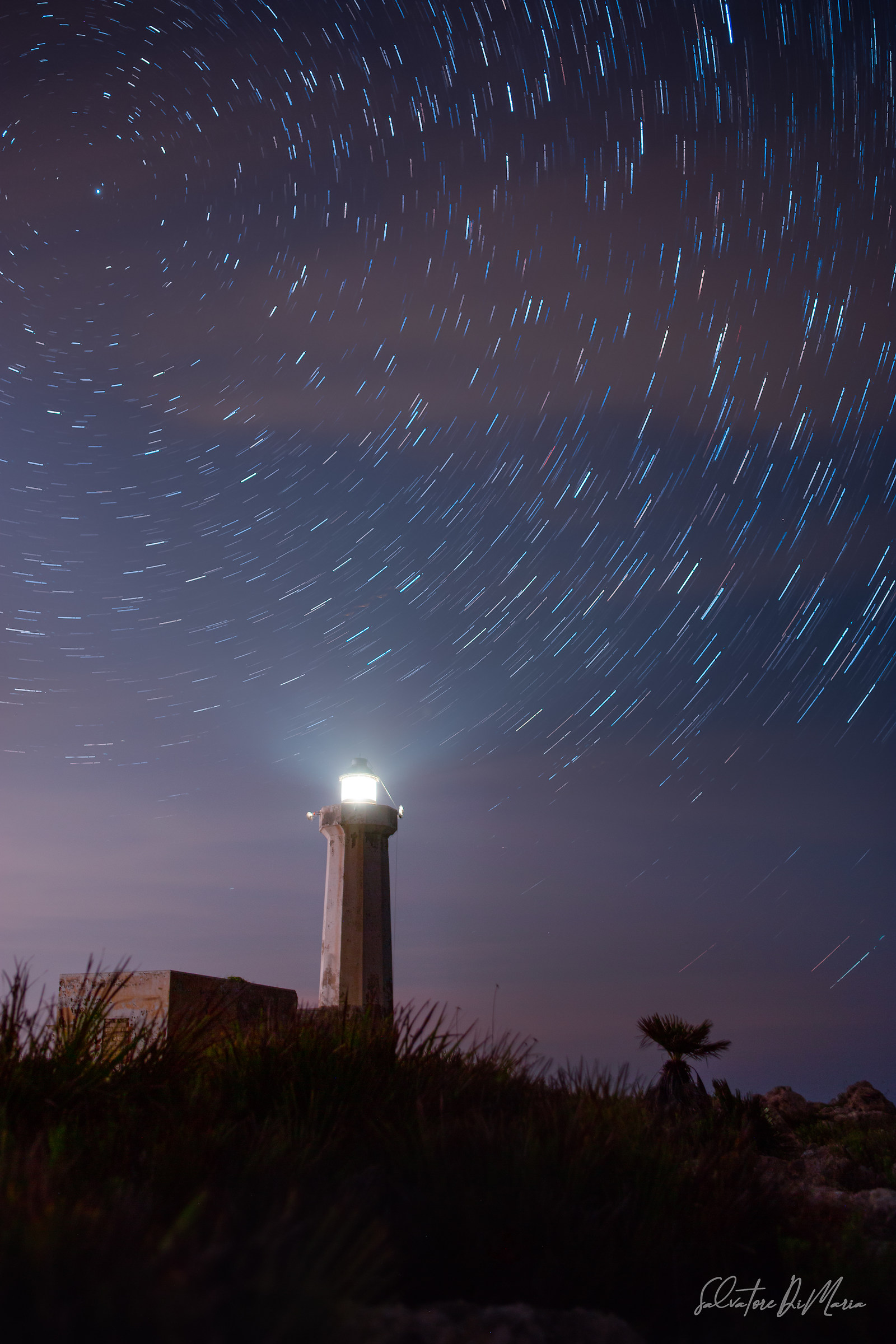 Star Trail, Murro di Porco lighthouse, Syracuse