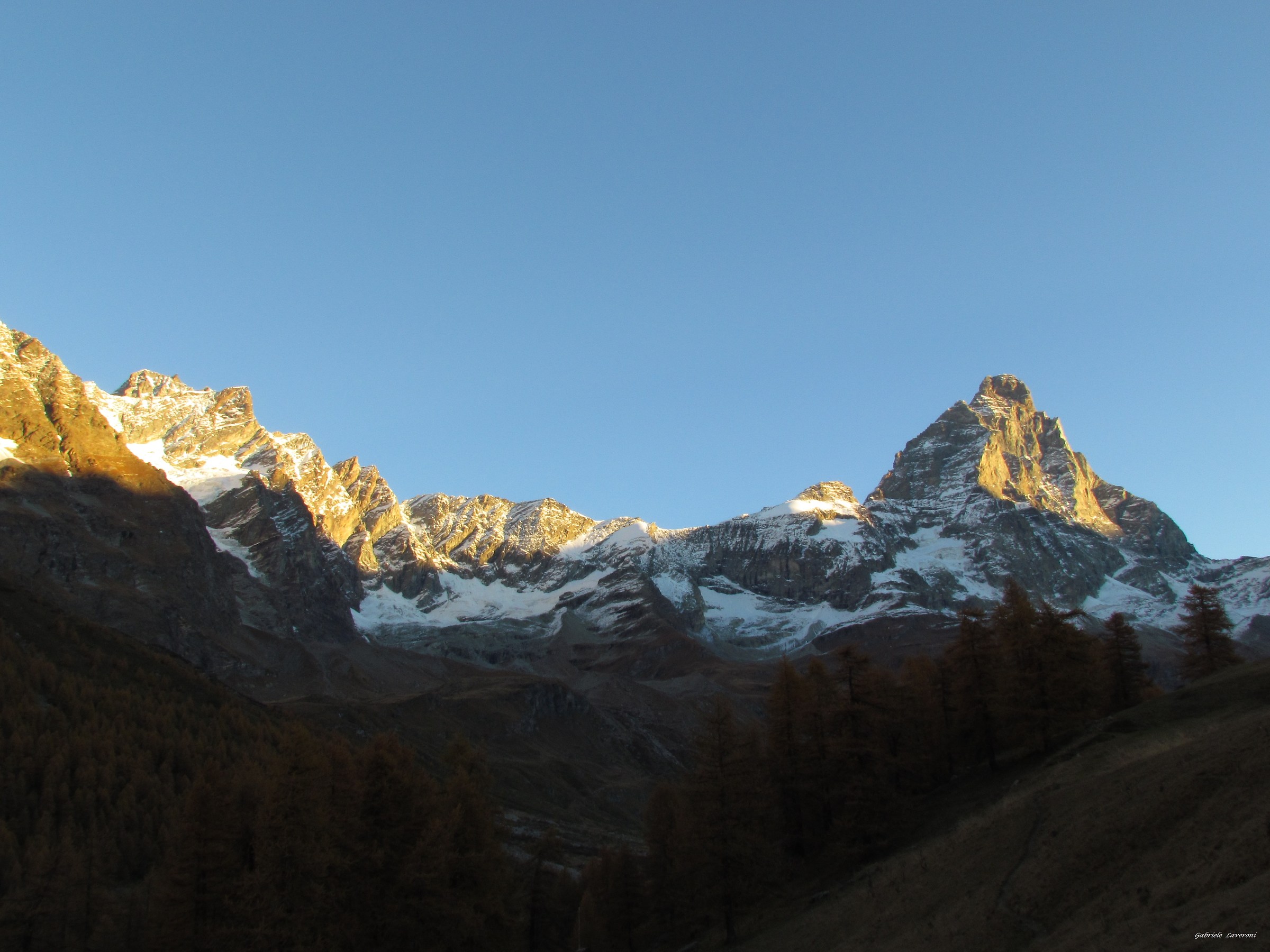 Dent D'herens and Matterhorn