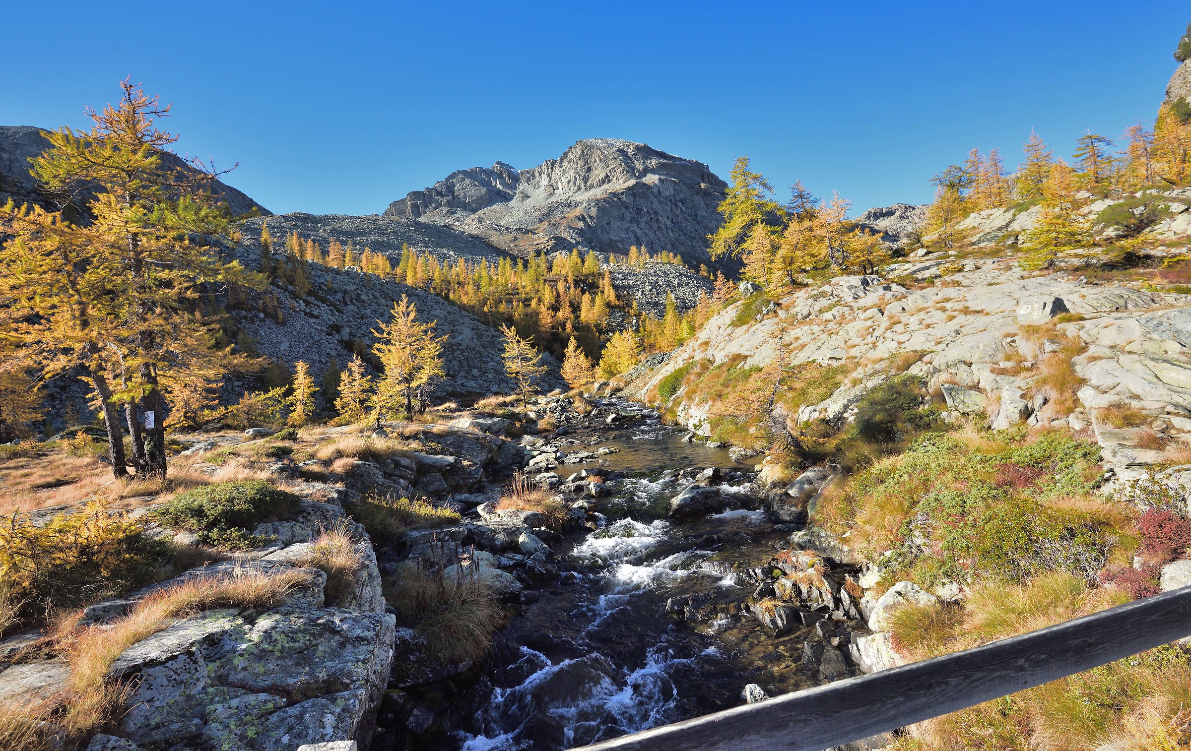 Between the Black Lake and the White Lake at the top of the ...