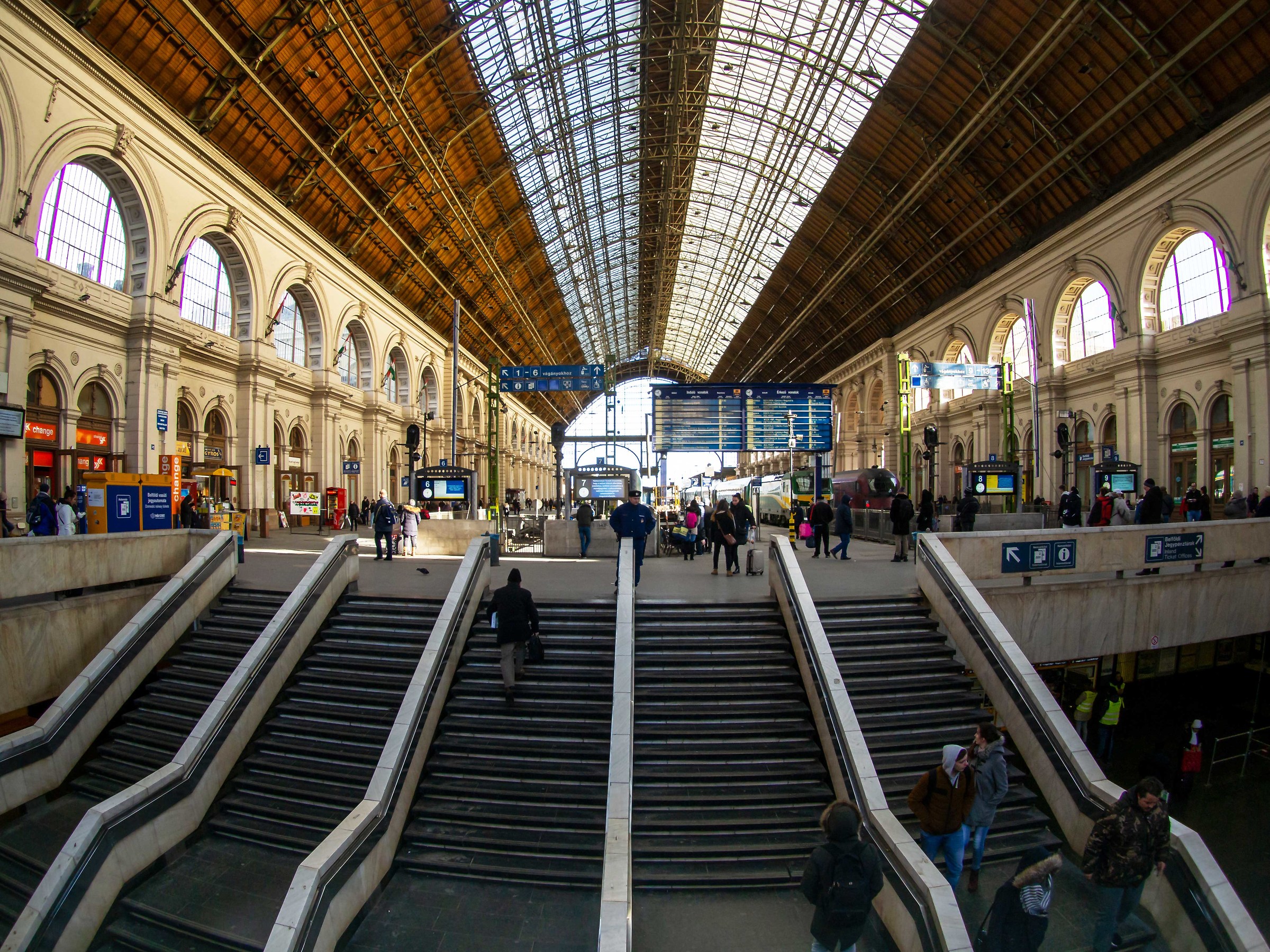 Budapest la stazione Ferroviaria.