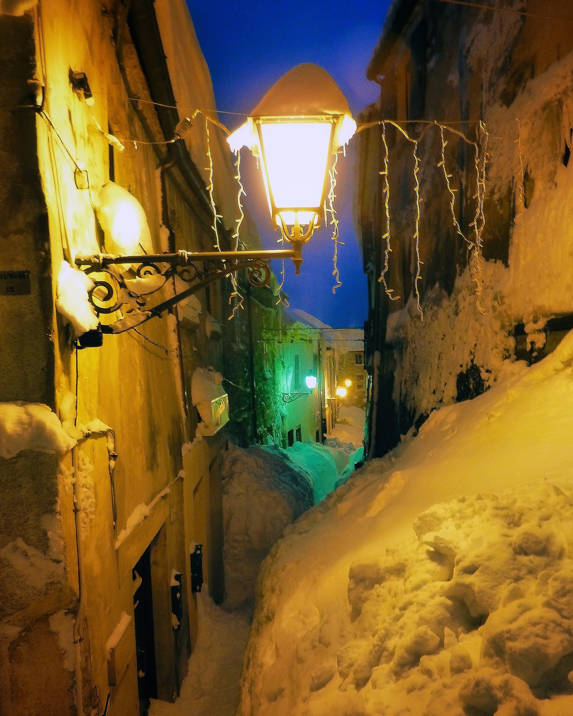 The blue Hour in Monte cerignone (Marche)