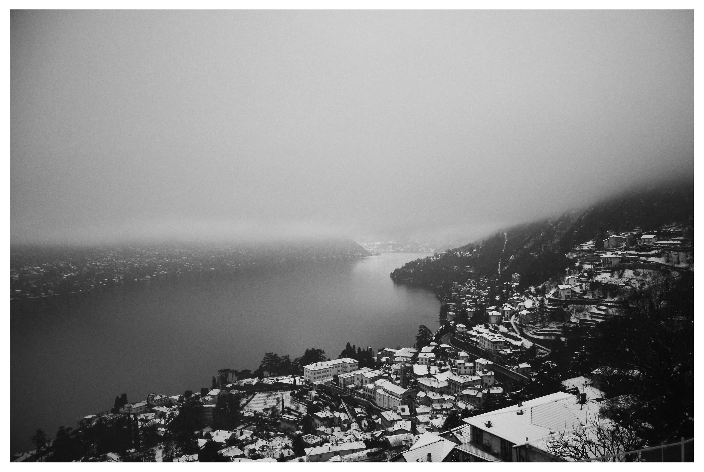 Neve, Lago, Nebbia