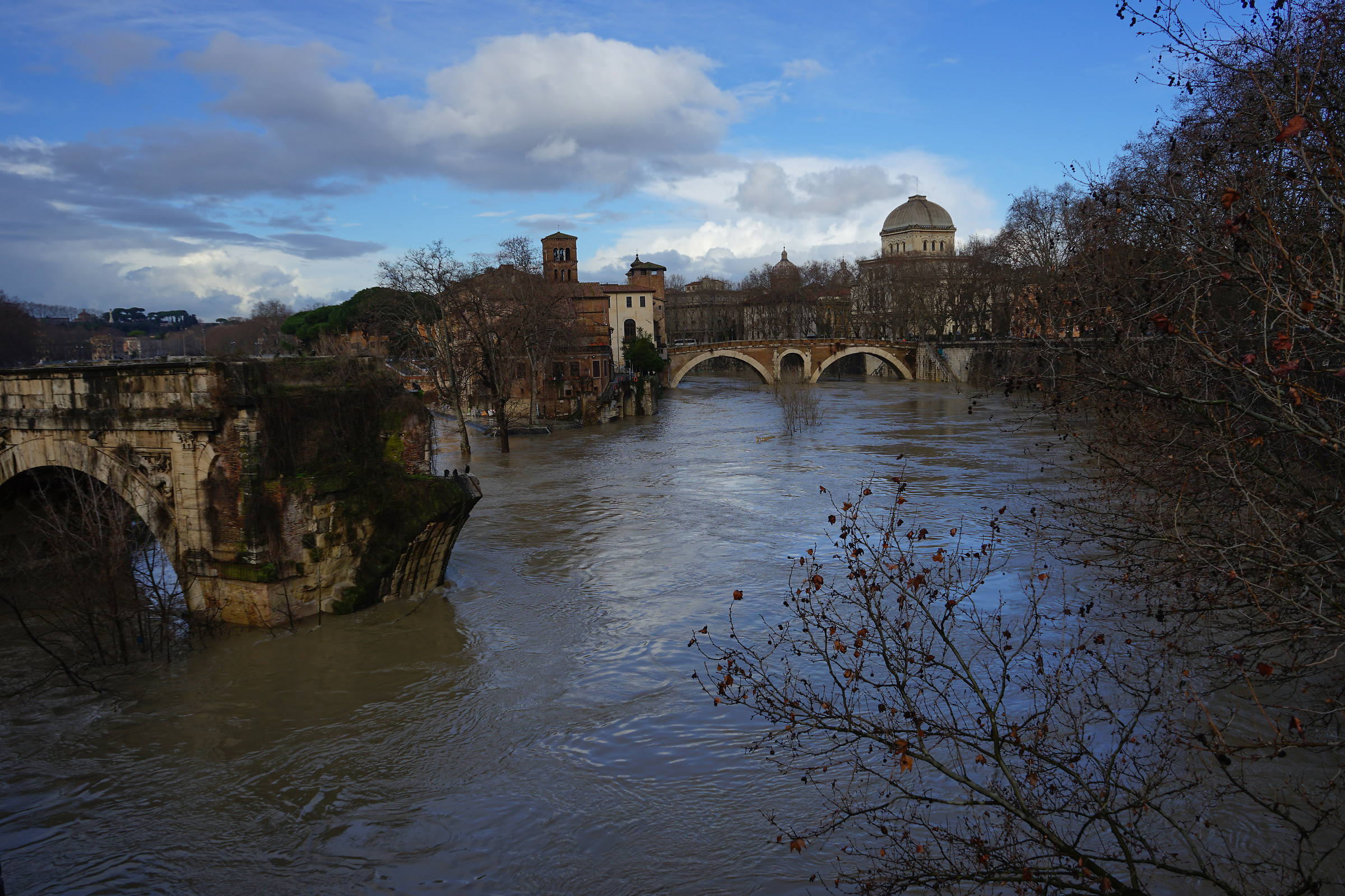 Tiberina Island Full Tiber 3/2/19