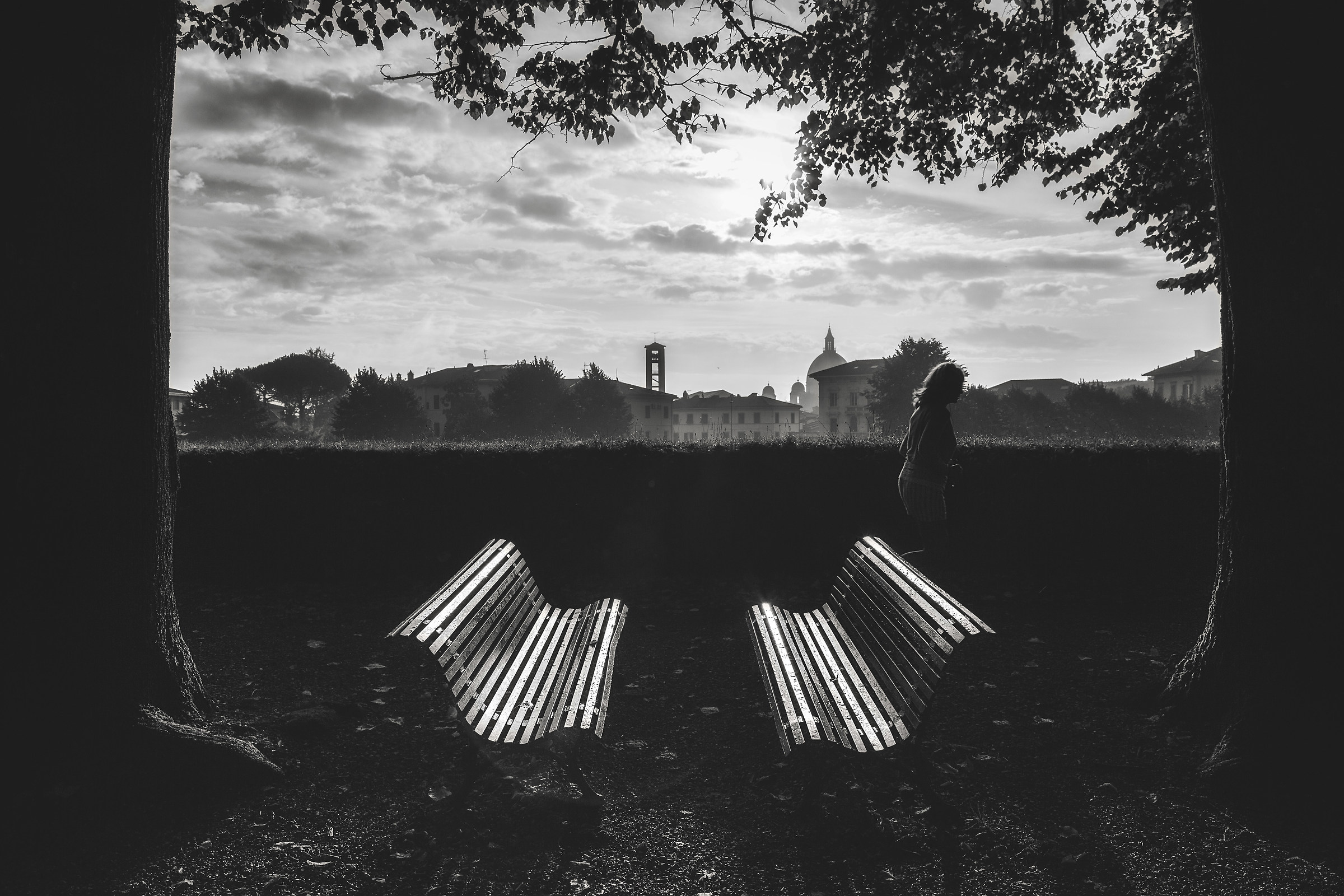 Walking throuth the city