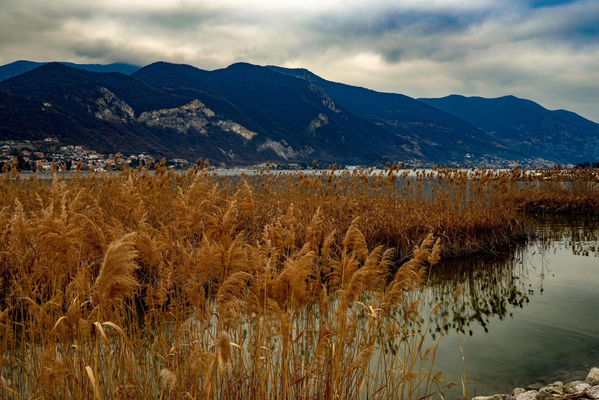 Paesaggio invernale, Lago d'Iseo, Patarico (bs)