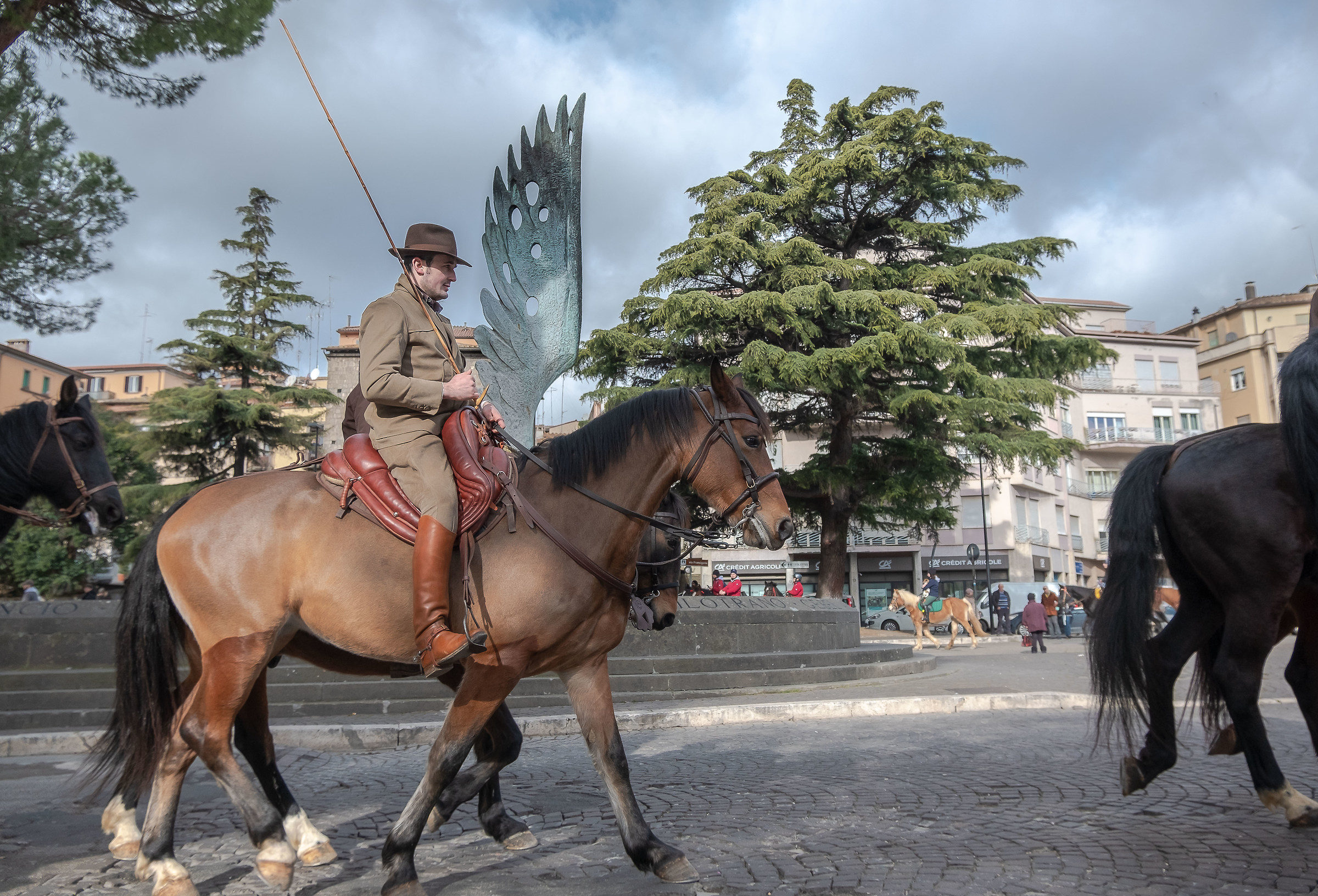 Viterbo, Benedizione degli animali, piazza dei Caduti