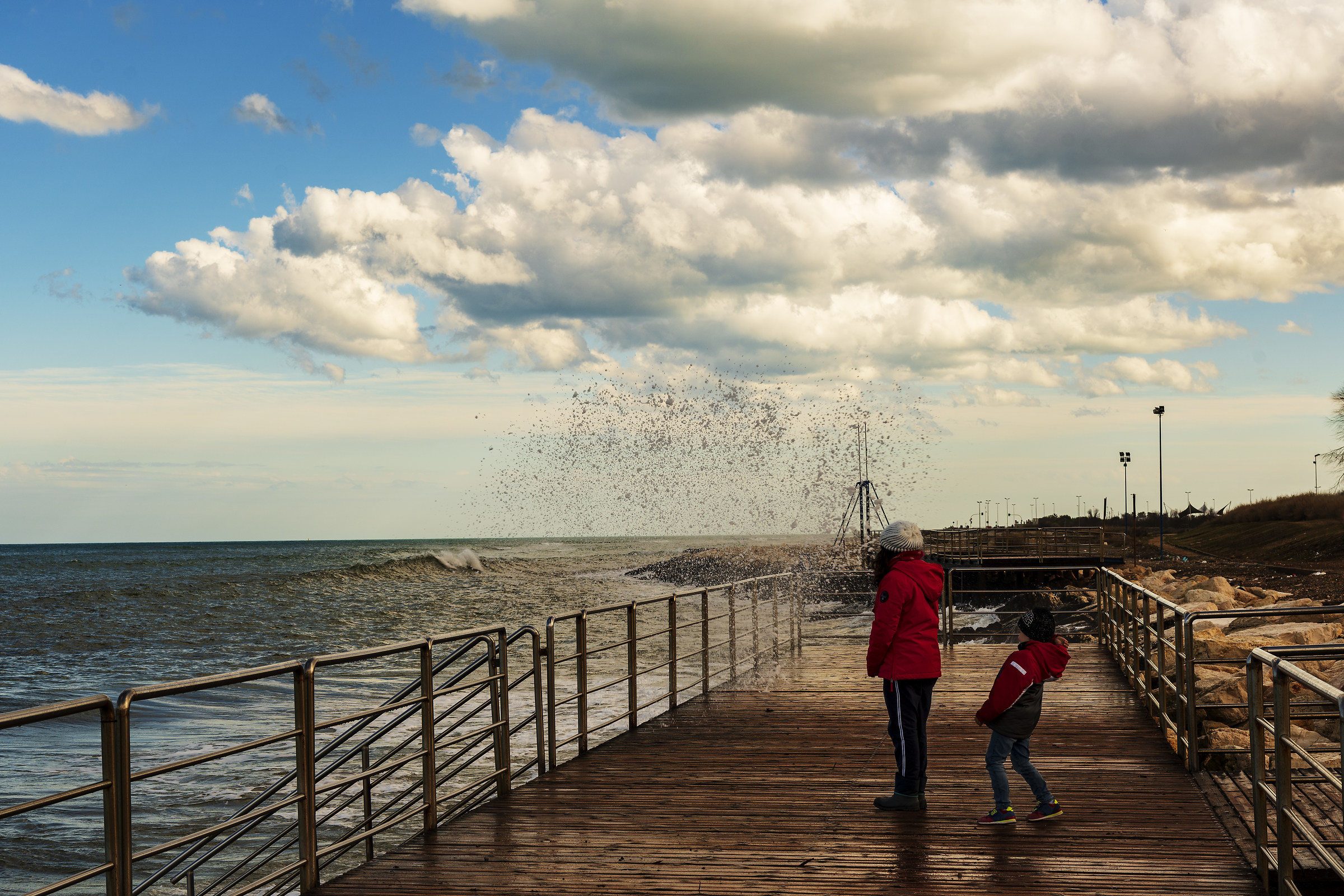 Between sea and clouds