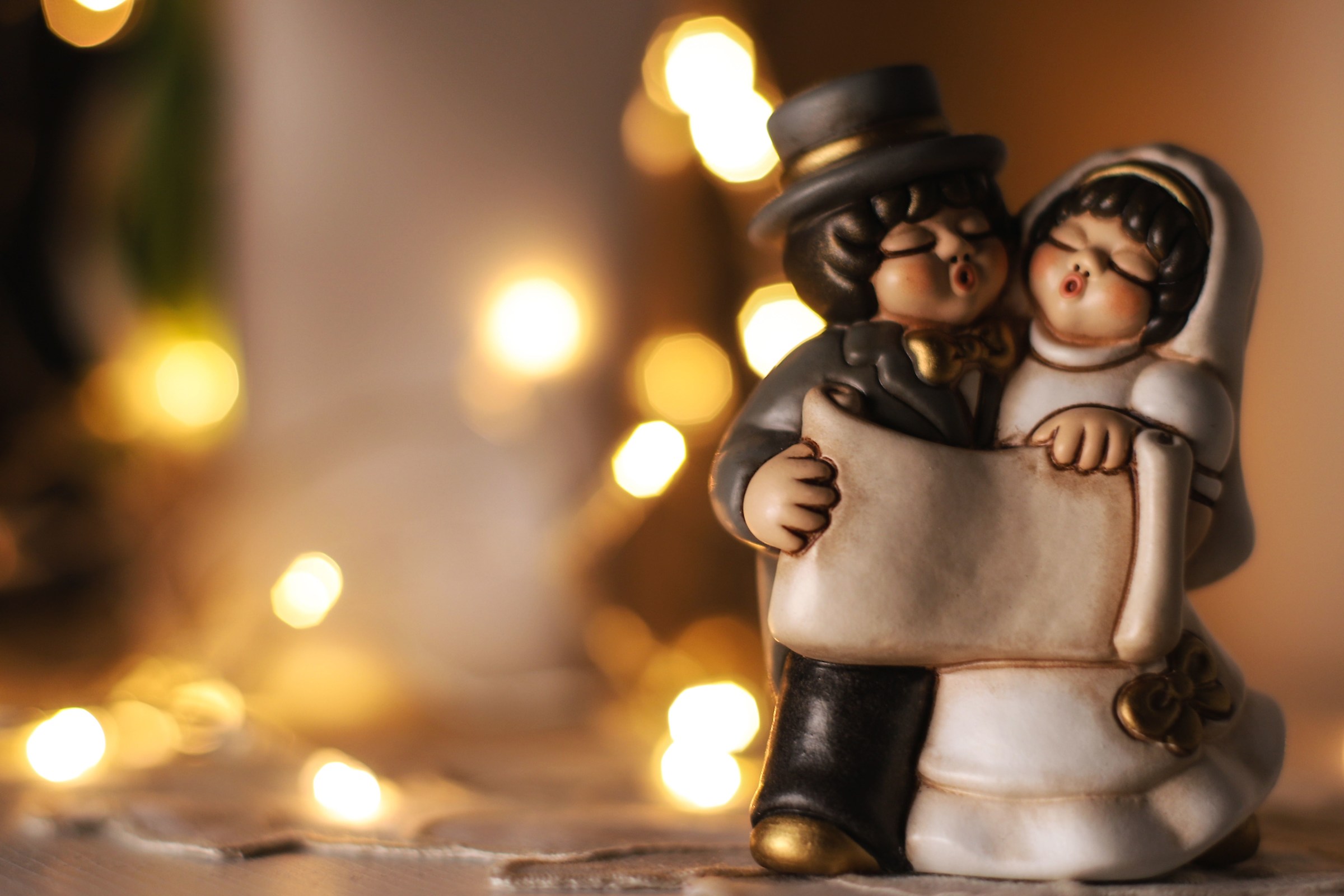 W the bride and groom