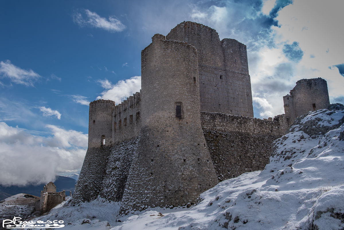 Castle of Rocca Calascio Snowy