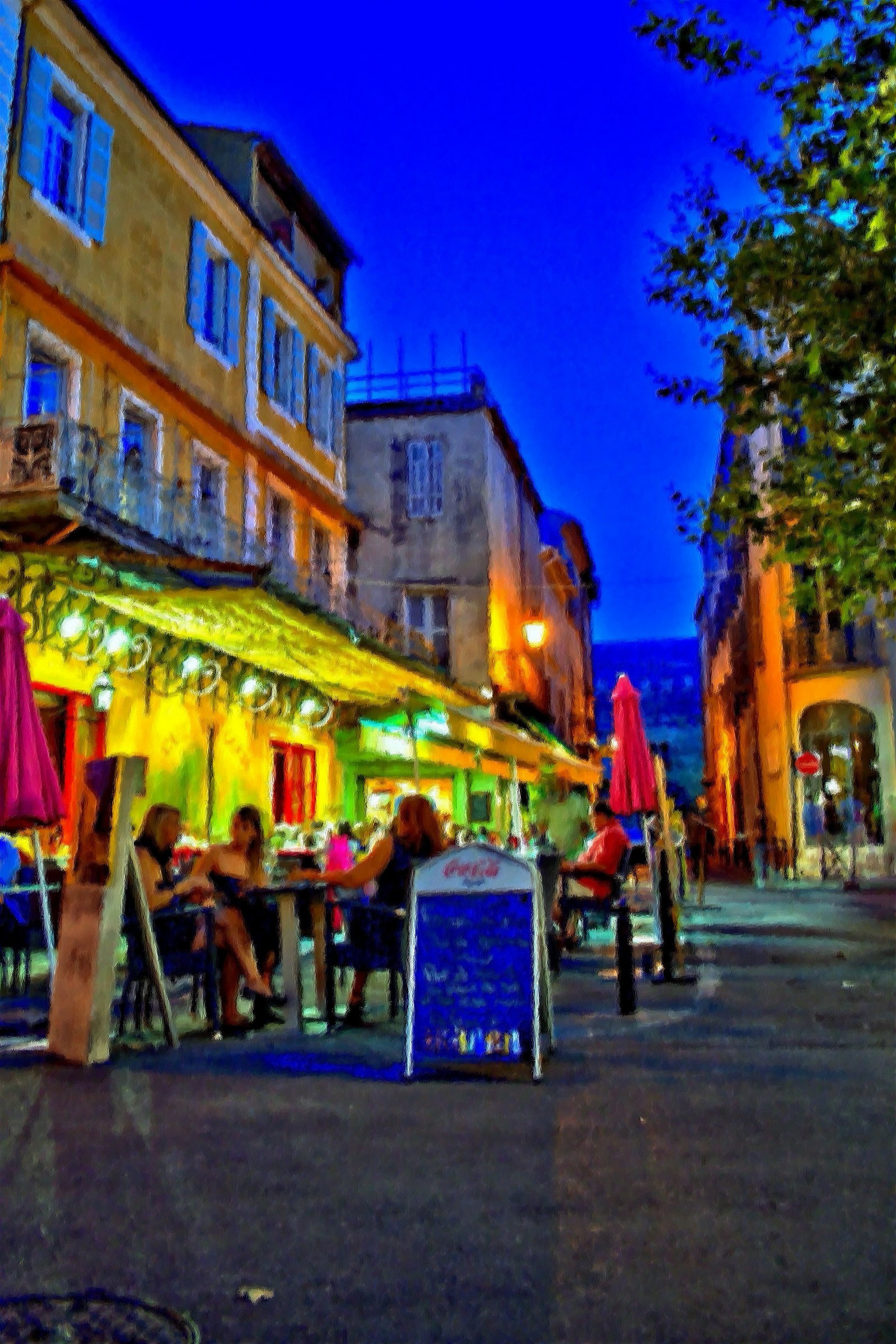 Cafe Terrace at Night (Place du Forum, Arles)