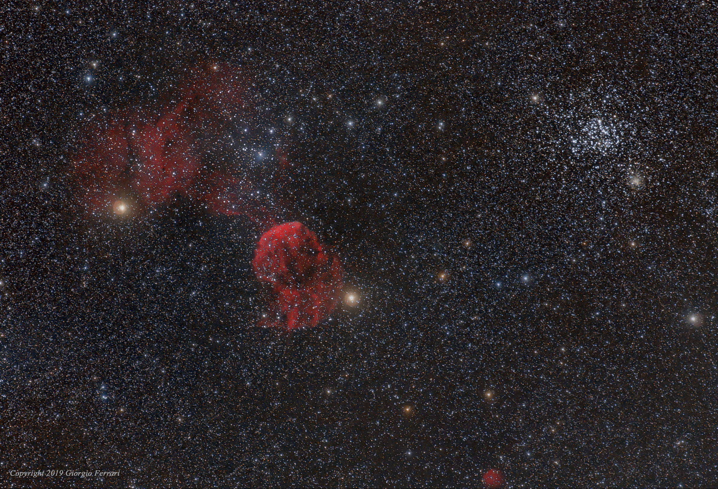 IC443 Jellyfisch Nebula + M35