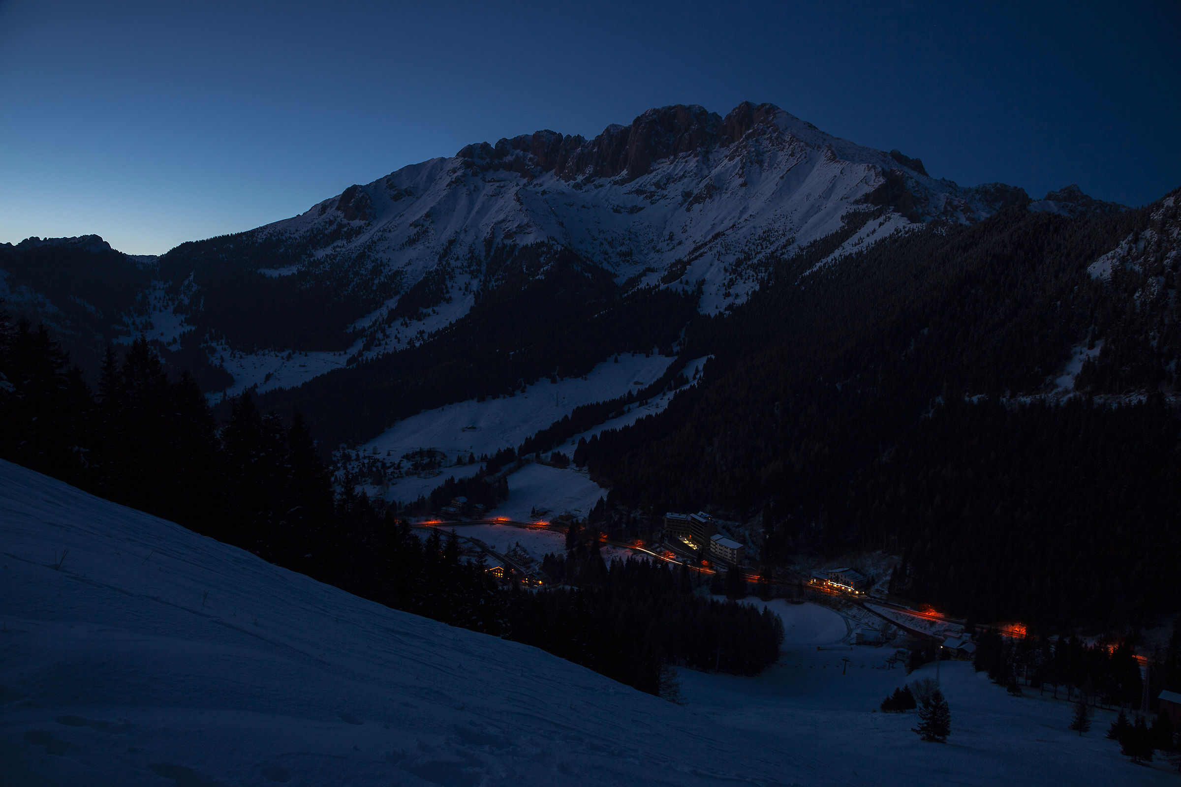 Blue Hour on the queen of Orobie