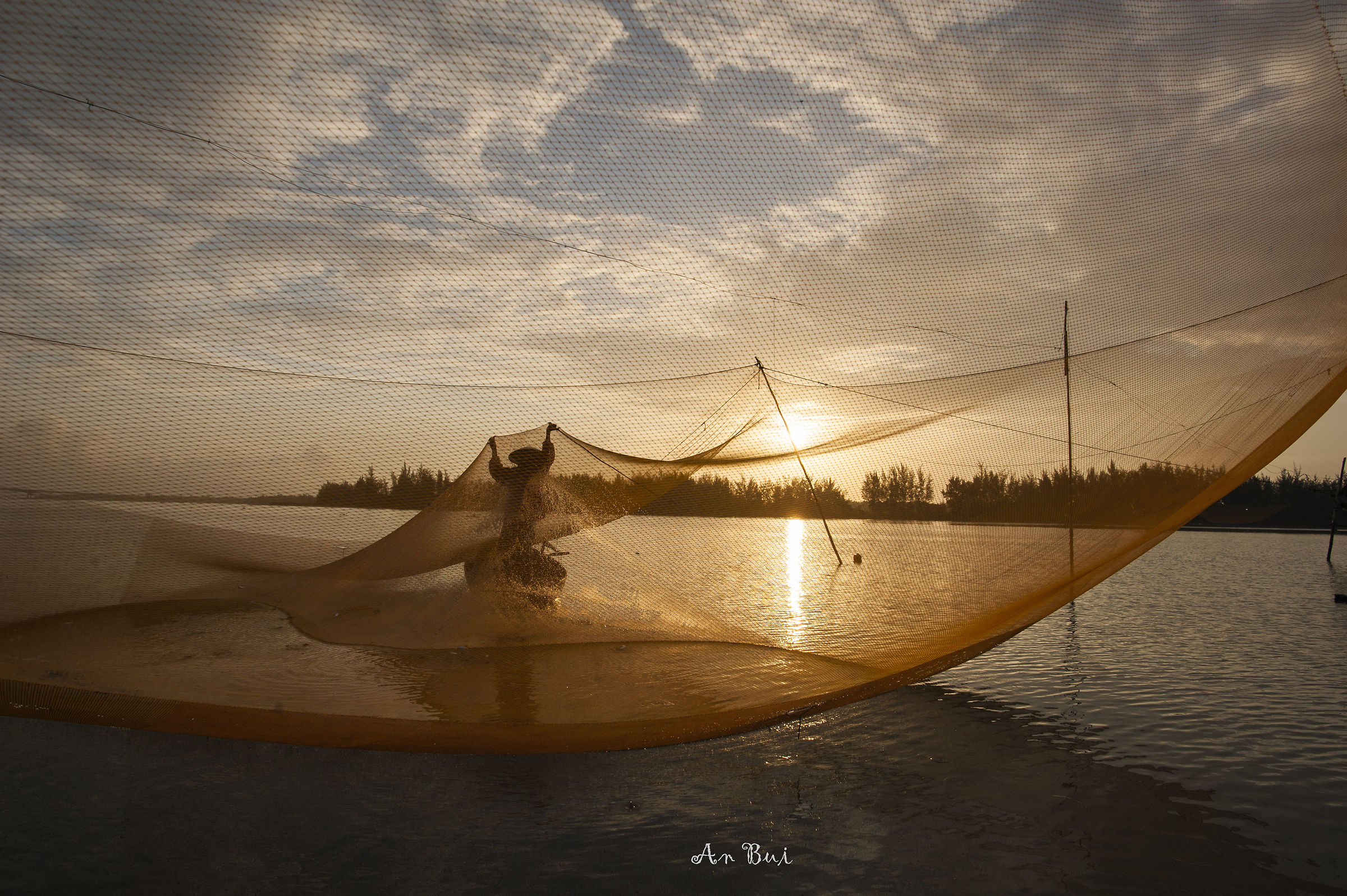 Controllo della rete da pesca