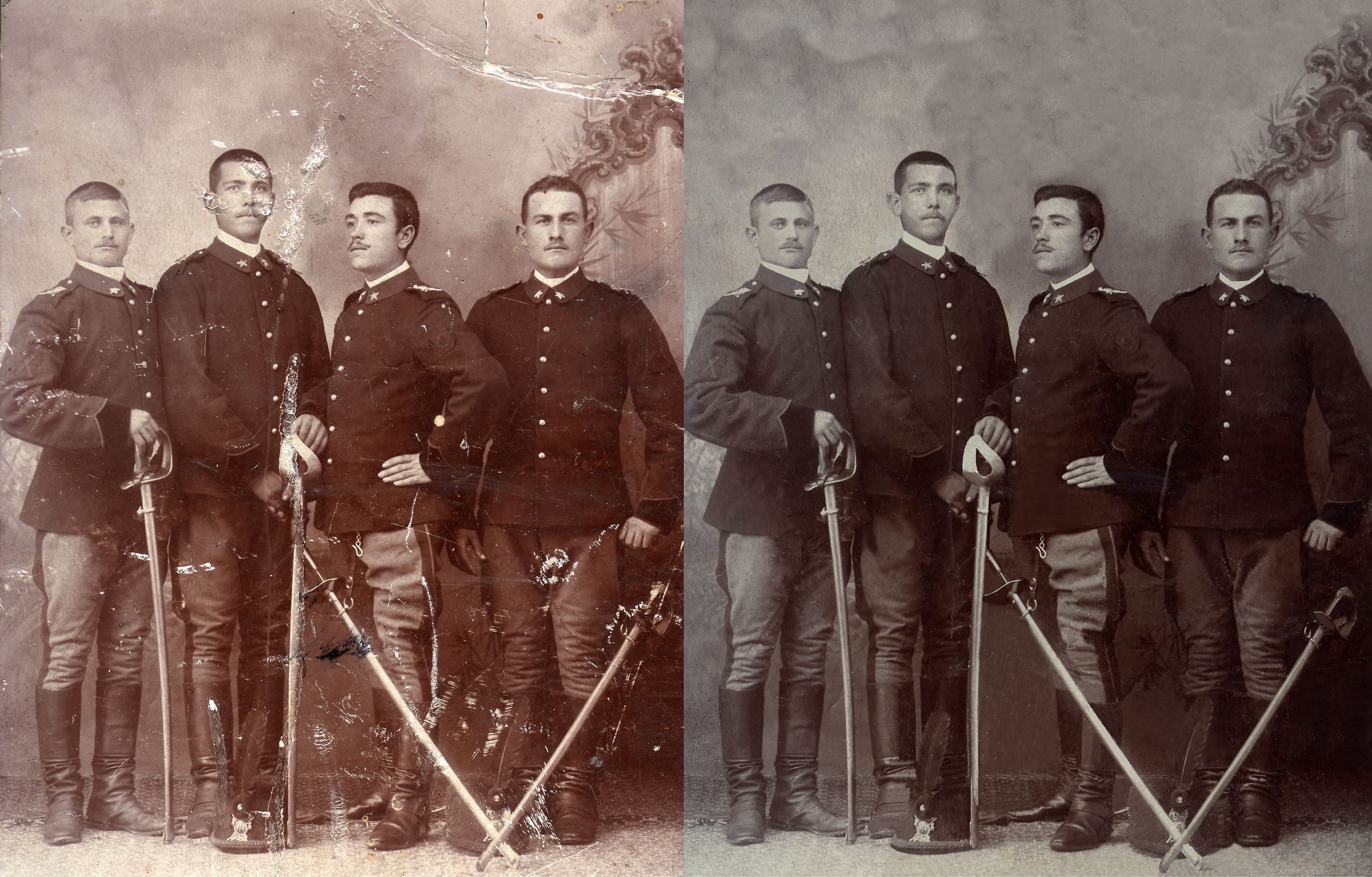 Valorosi tirati a lustro.