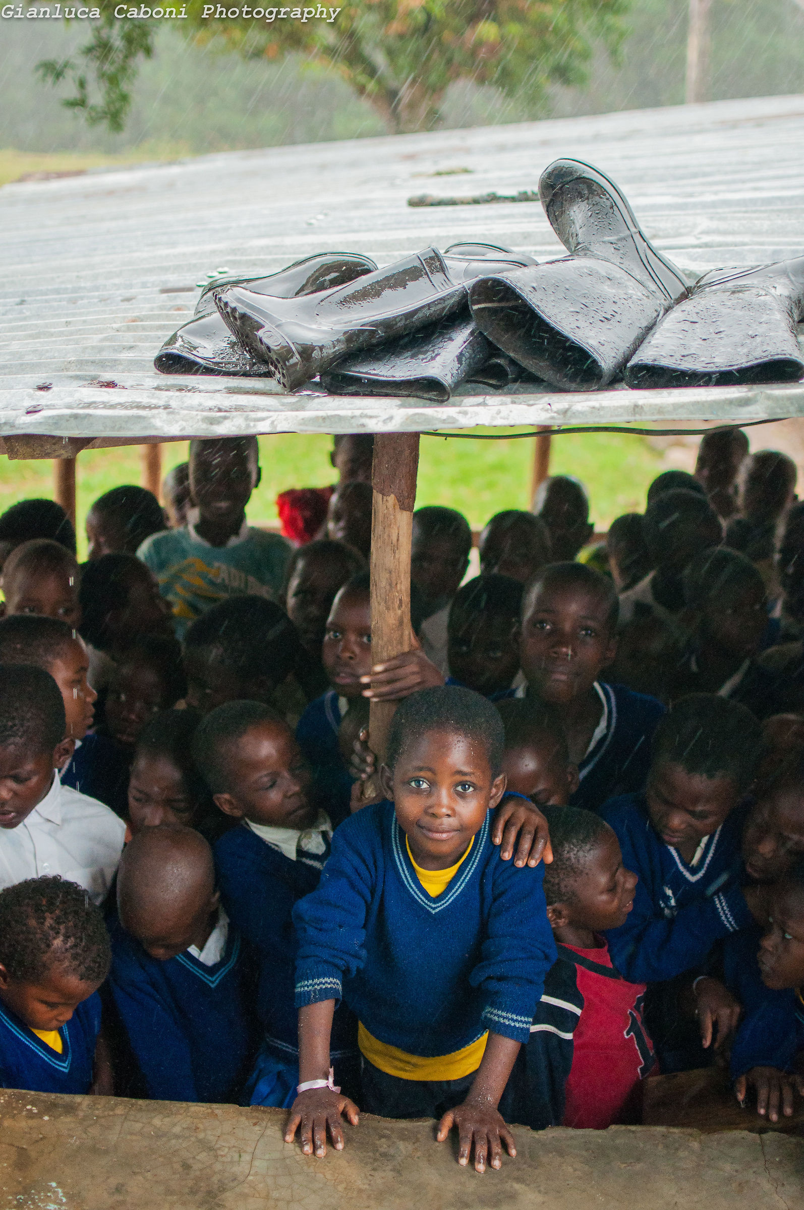 Riparo dall'acquazzone improvviso