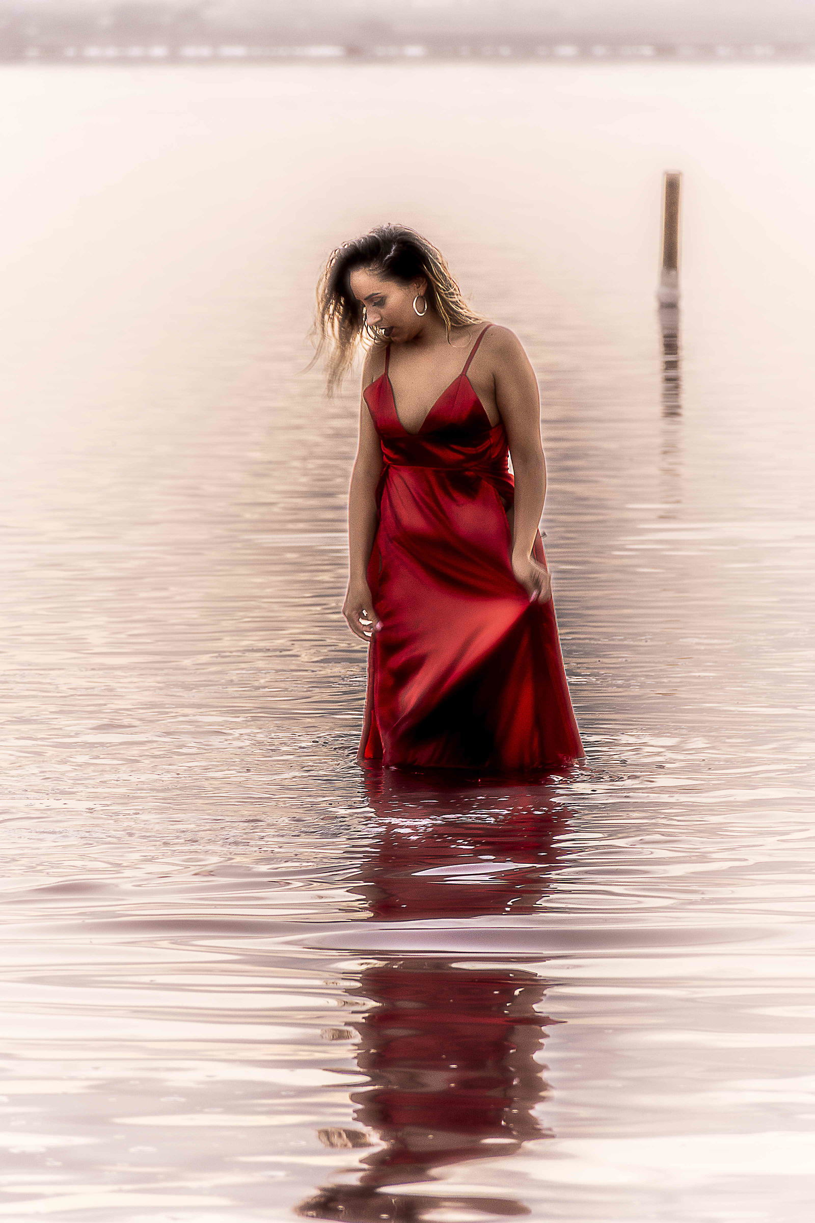 Salina rosa di Torrevieja - Spagna - Modella