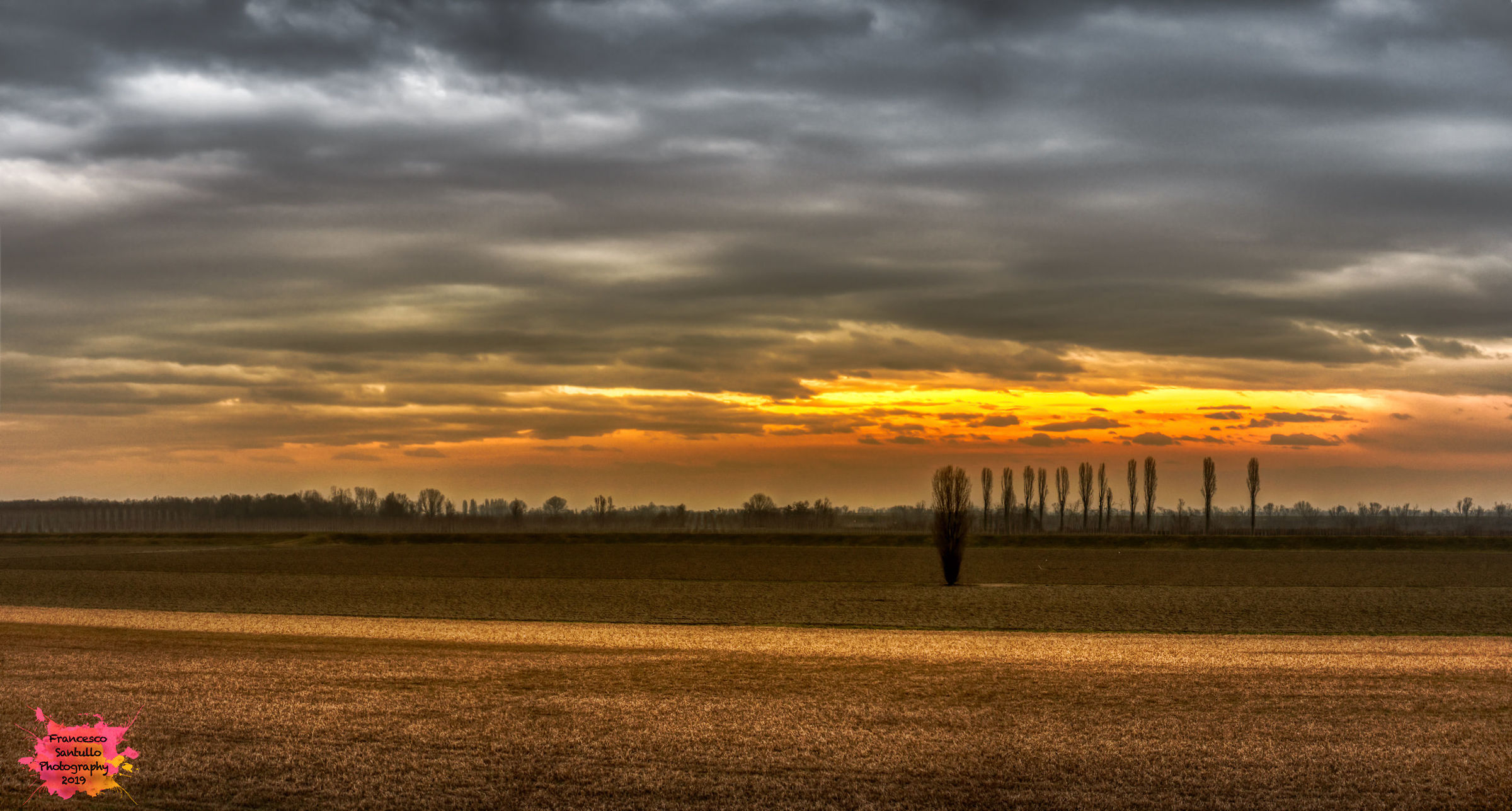 Un Campo un Tramonto!