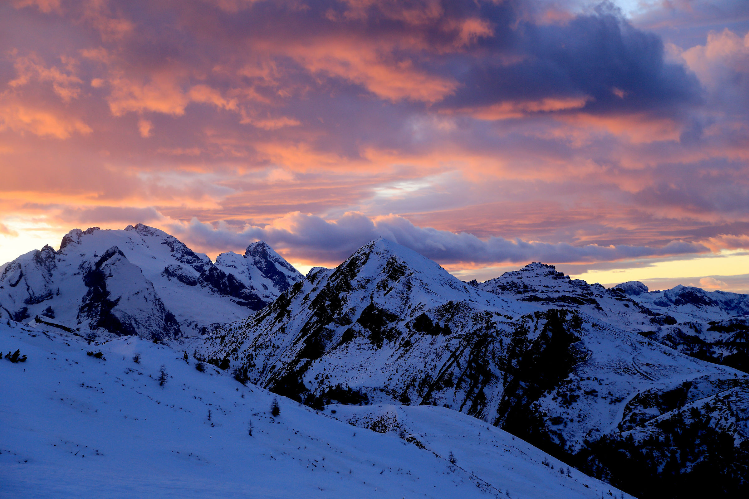 Sunset from the Giau Pass