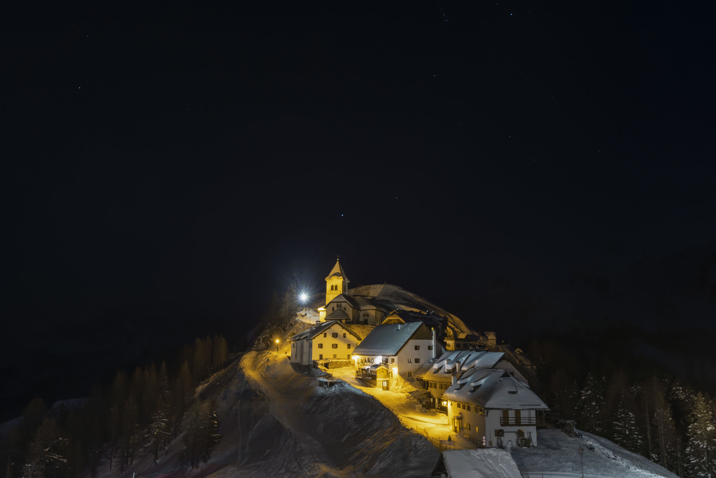 e' notte al M.te Lussari