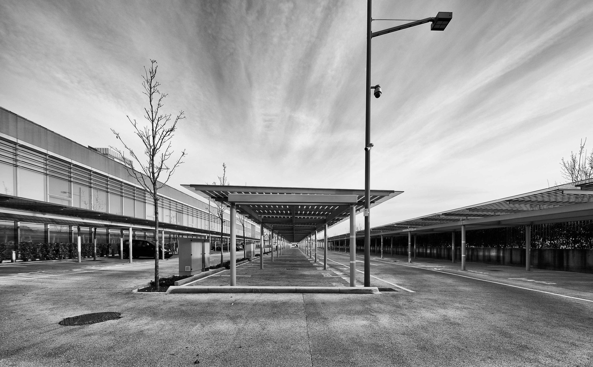 Melancholy of a deserted parking lot